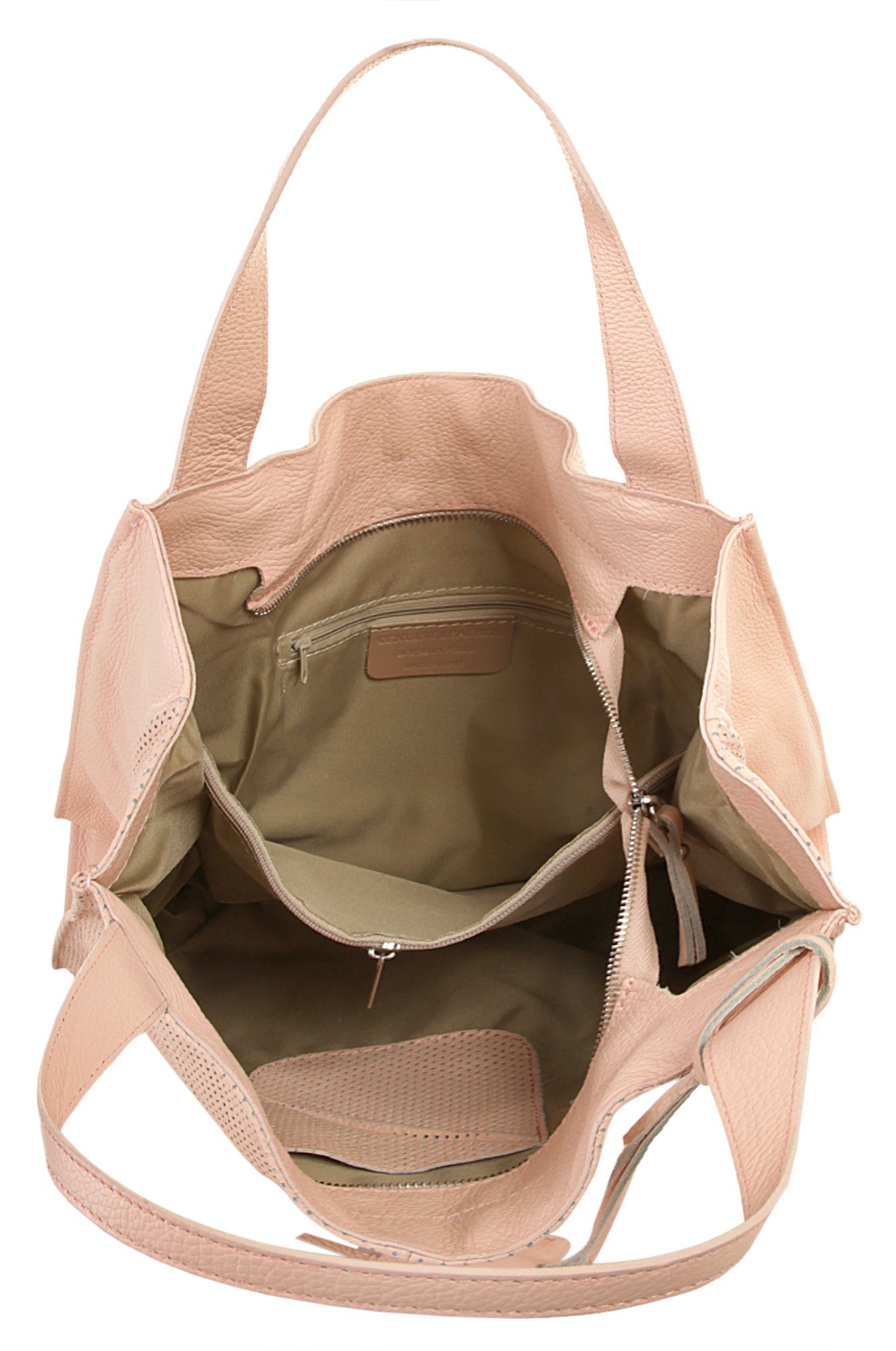 Cluty Shopper echt leer, made in italy