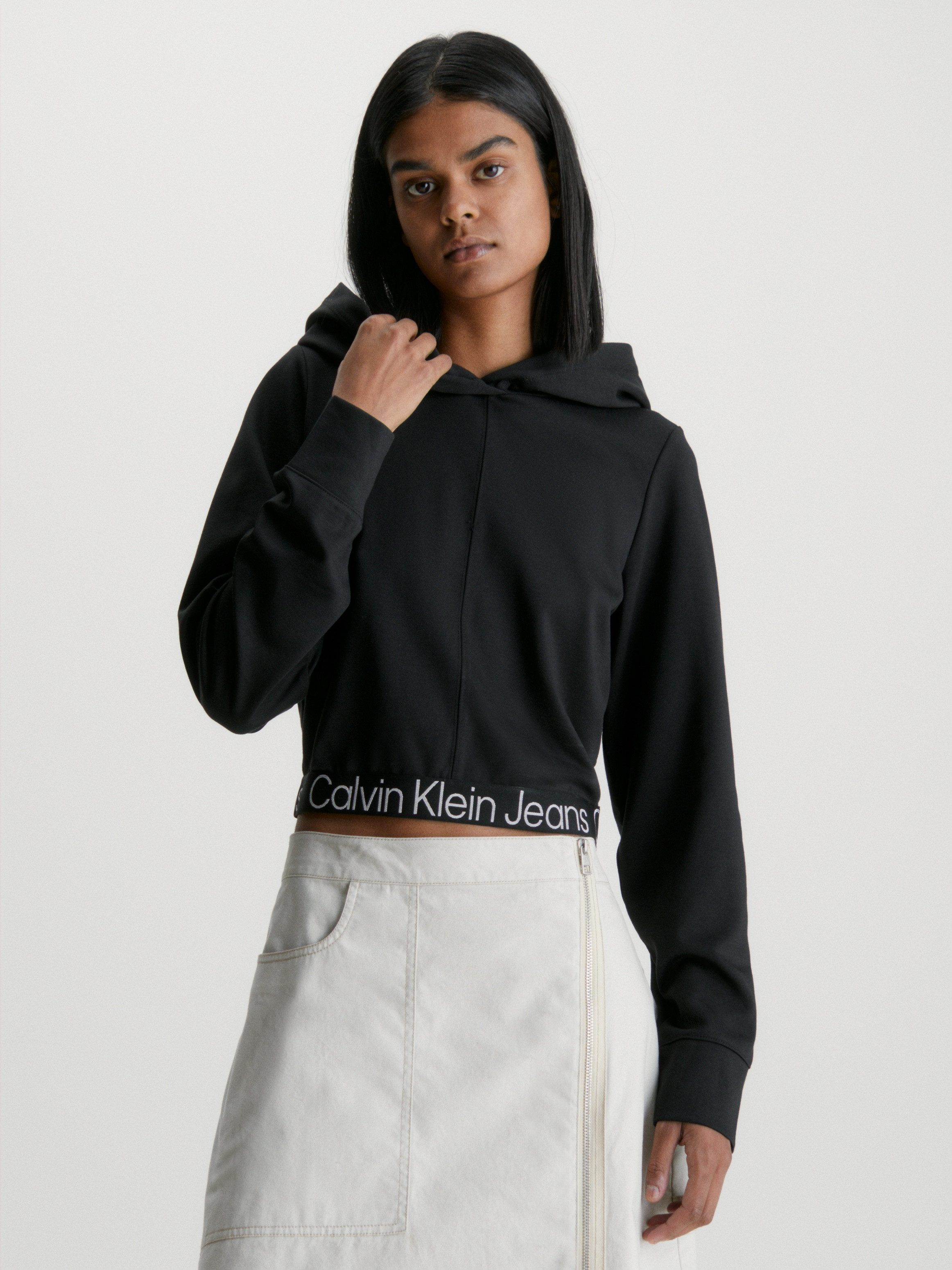 Calvin Klein Capuchonshirt TAPE MILANO HOODIE met een logo-opschrift