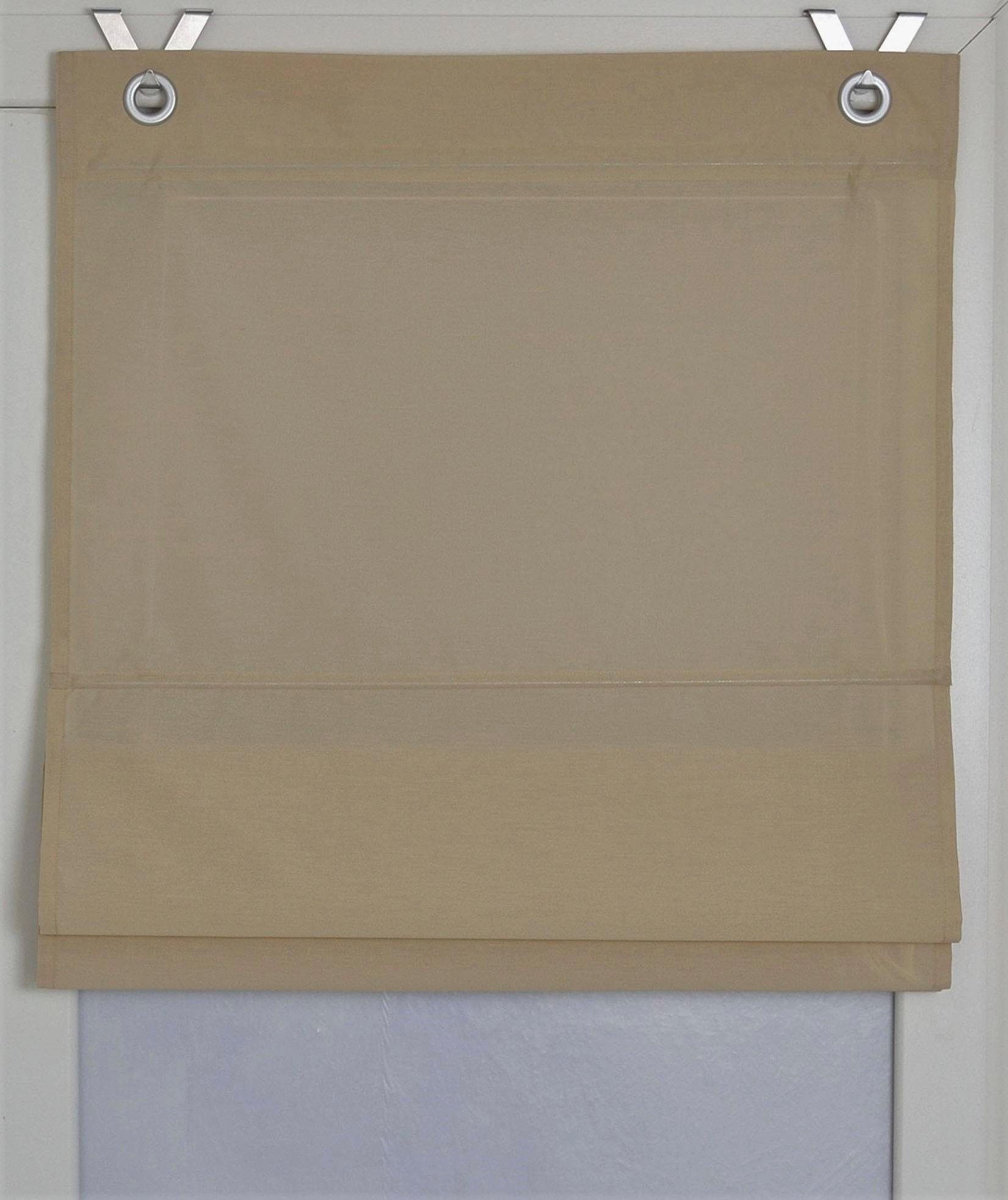 Kutti Romeins rolgordijn Kessy Bessy halftransparant, katoen, polyester, op te hangen met haken (1 stuk)