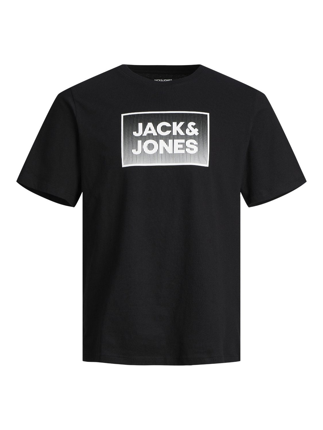 Jack & jones JUNIOR T-shirt JJSTEEL met printopdruk zwart Jongens Katoen Ronde hals 128