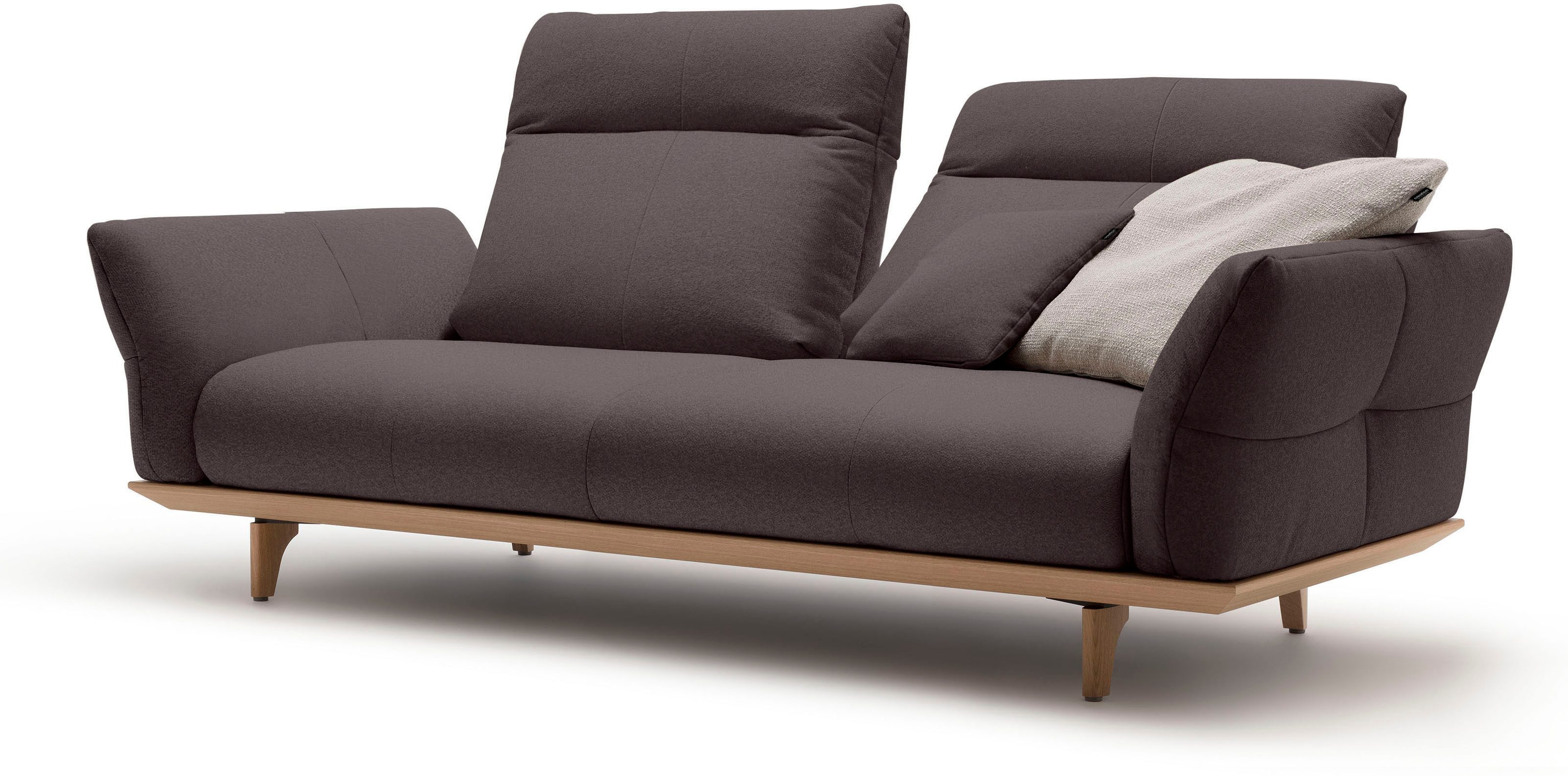 Creation BY ROLF BENZ 3-zitsbank Hs.460 Onderstel in eiken, poten in natuurlijk eiken, breedte 208 cm