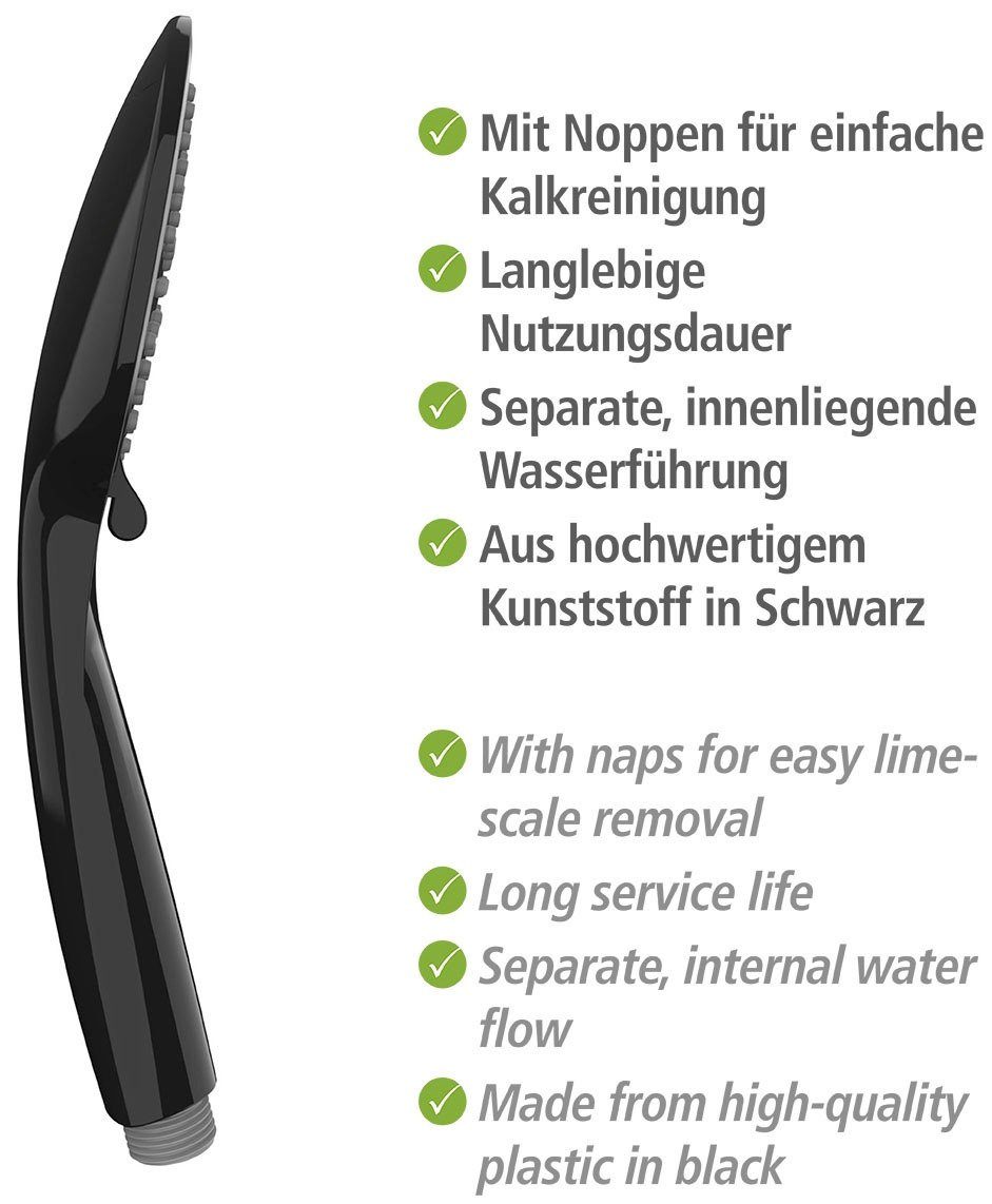 WENKO Handsproeier Young Zwart, Ø 11 cm (1-delig)