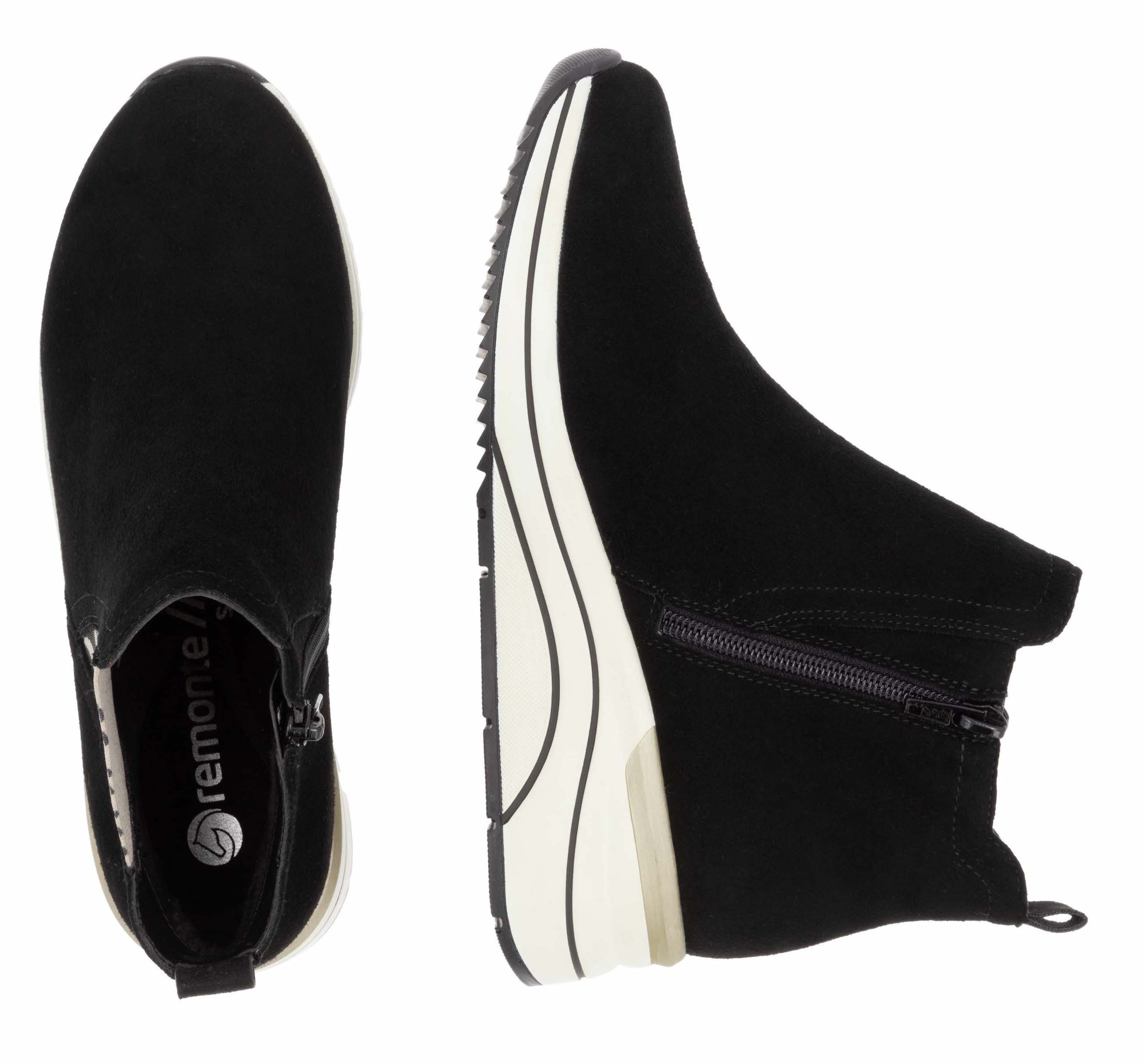Remonte Chelsea-boots sleehak, enkellaars, zachte inlegzool met schokabsorptie
