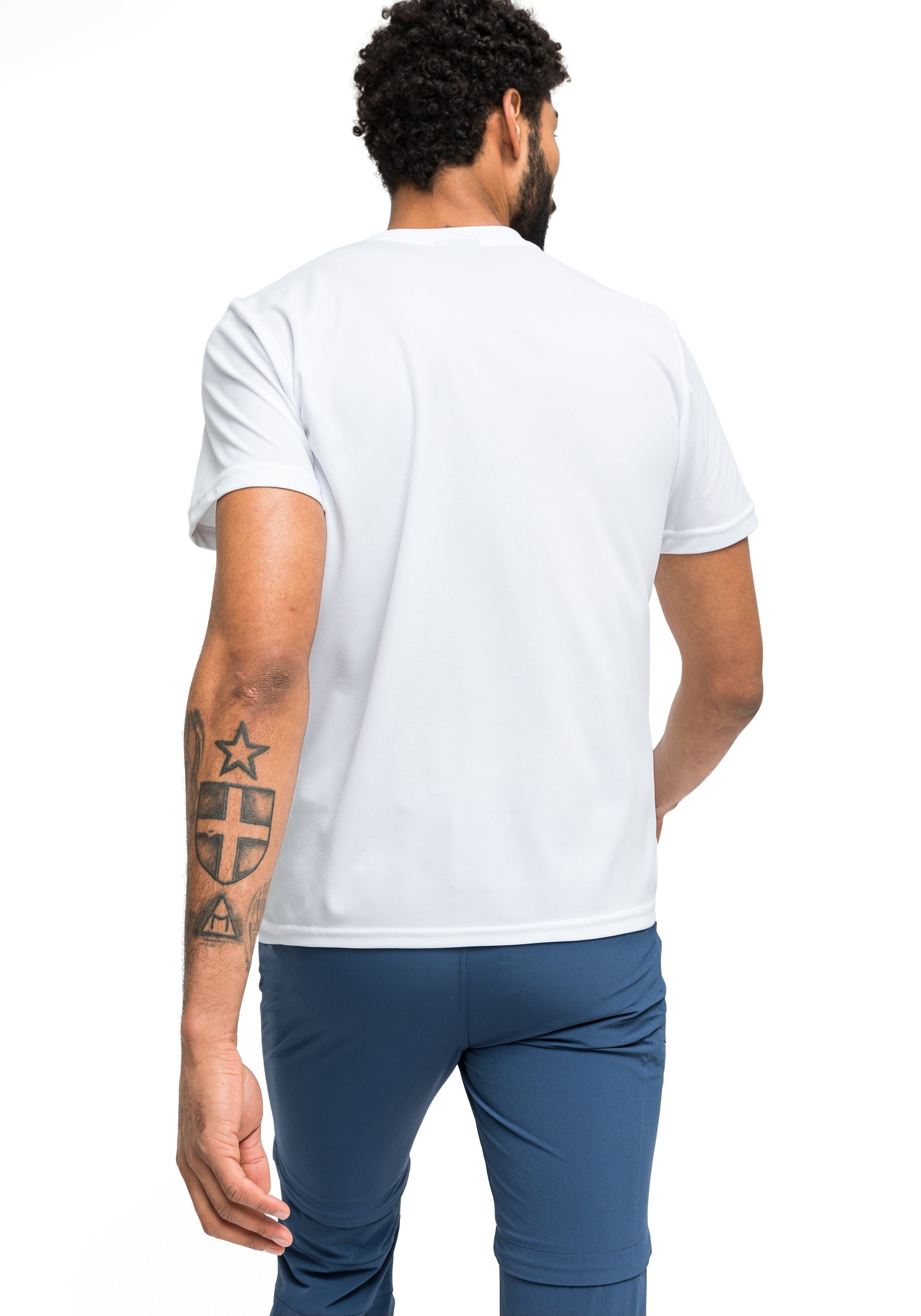 Maier Sports Functioneel shirt Walter Heren T-shirt, ronde hals pique outdoor shirt, snel drogend