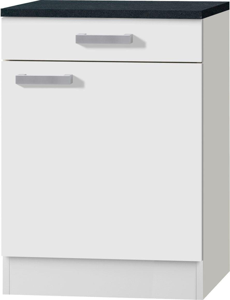 OPTIFIT Onderkast Odense 60 cm breed, 50 cm diep, met 1 deur en 1 lade onderkasten wit