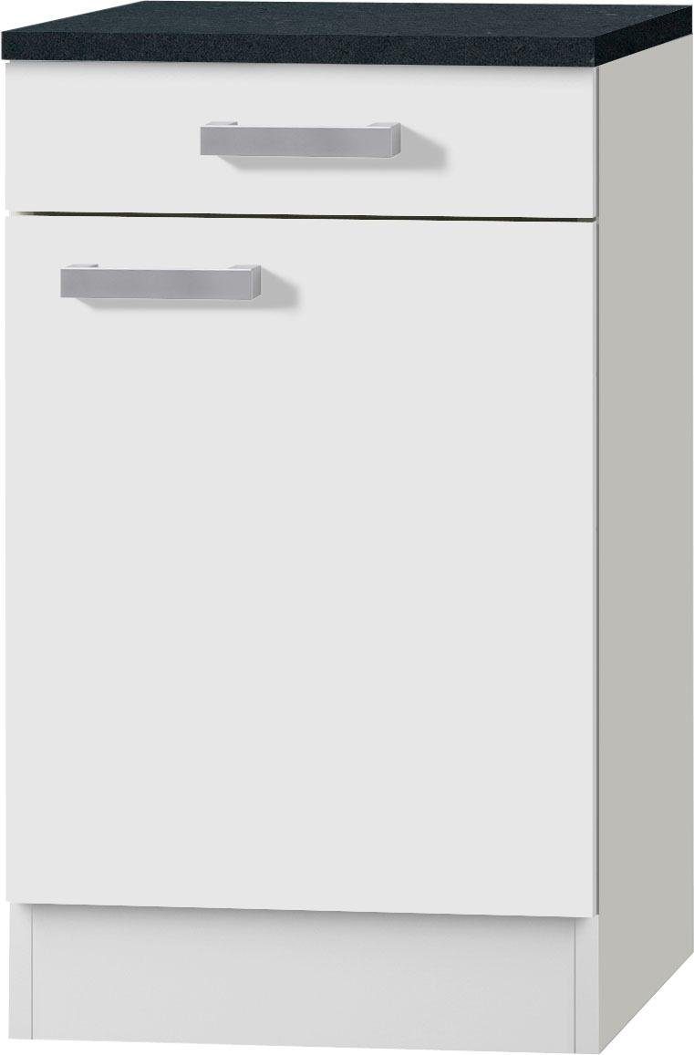 OPTIFIT Onderkast Odense 50 cm breed, met 1 deur en 1 lade onderkasten wit