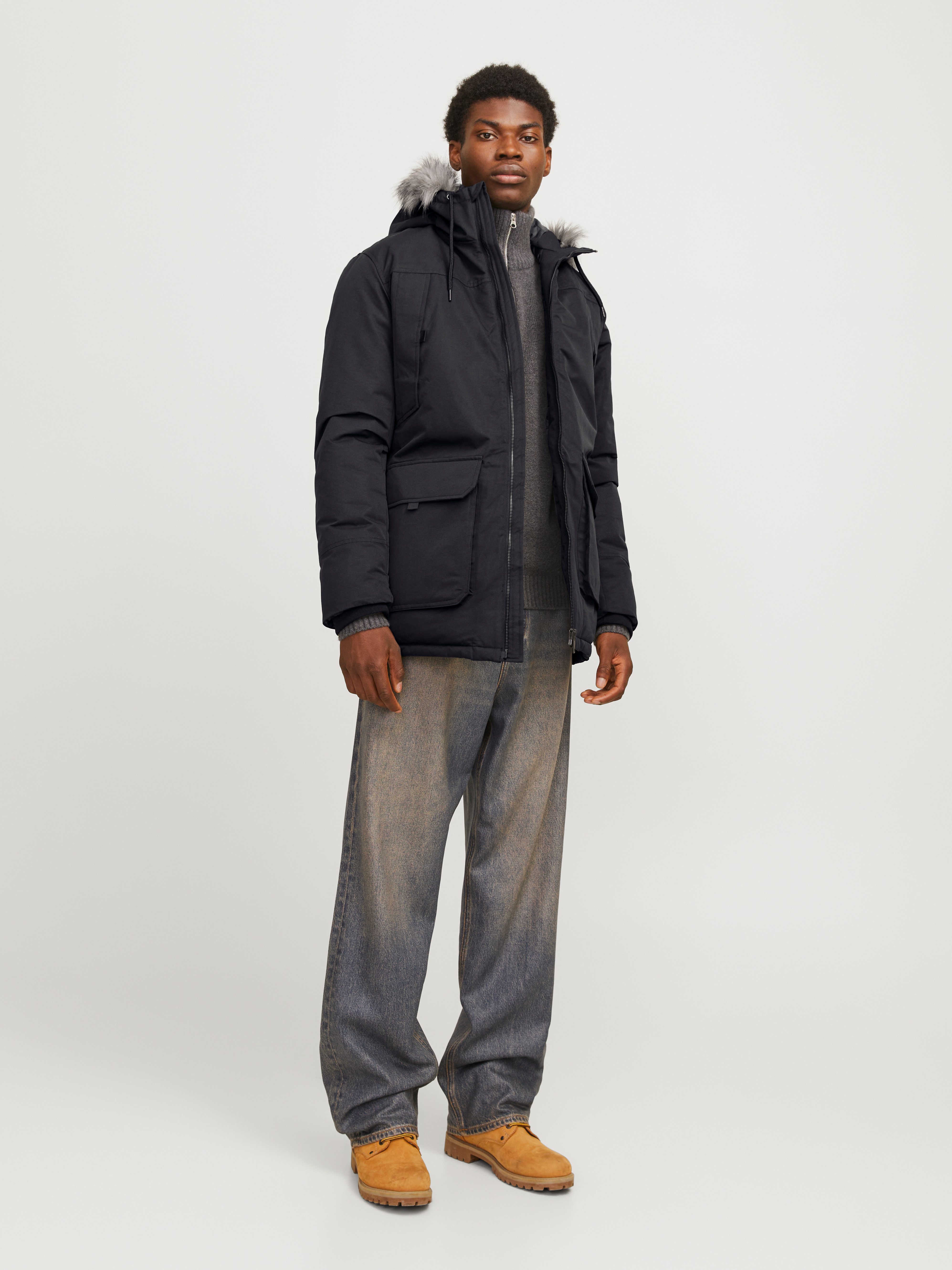 Jack & Jones Parka JJECONSTRUCT FAUX FUR PARKA SN