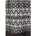 lascana maxi-jurk met kanten inzetten in de rok zwart