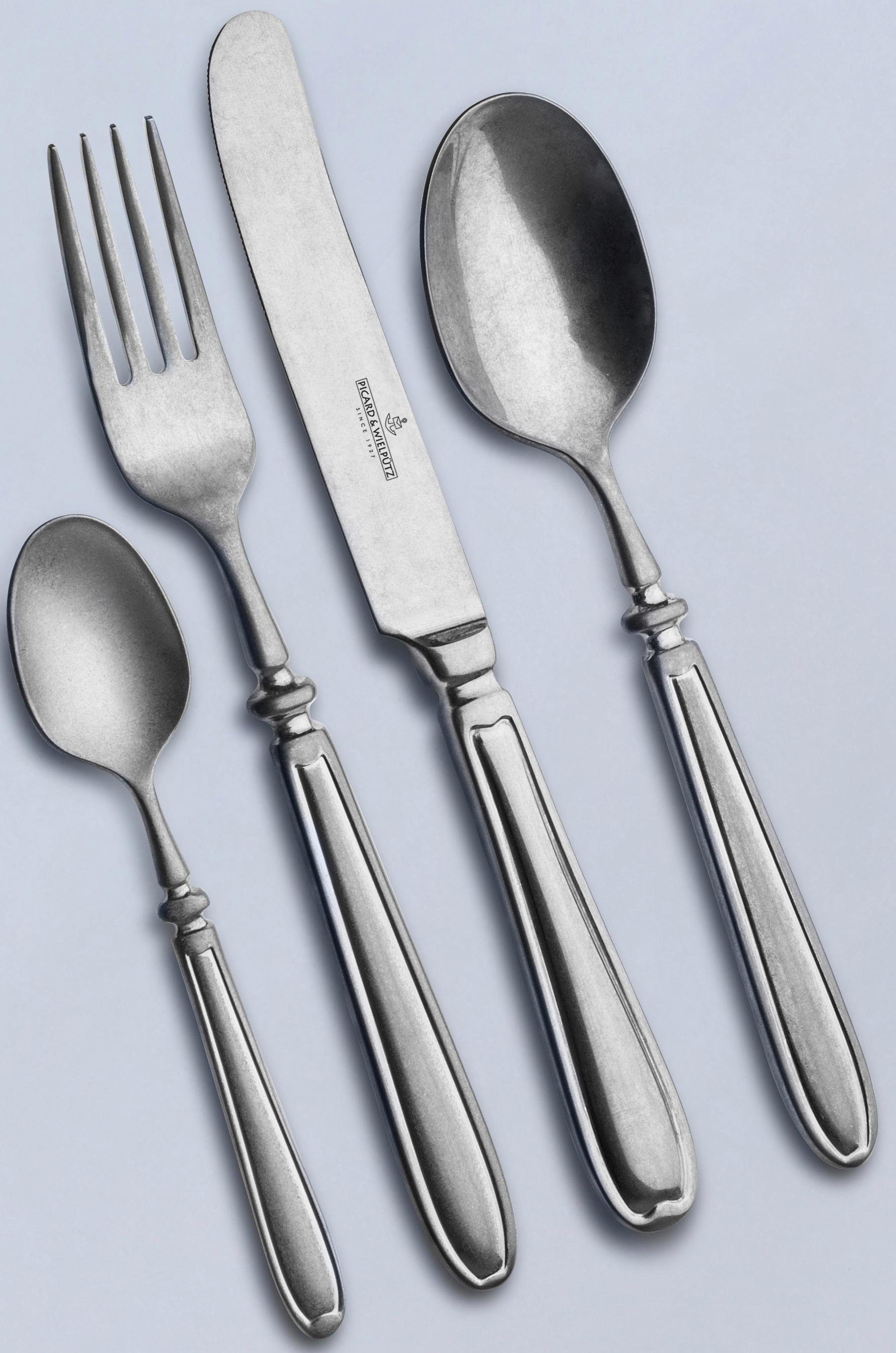 Picard & Wielpütz Solingen Bestekset Landelijk Vintage-look, stonewashed, inclusief doos met klep (set)