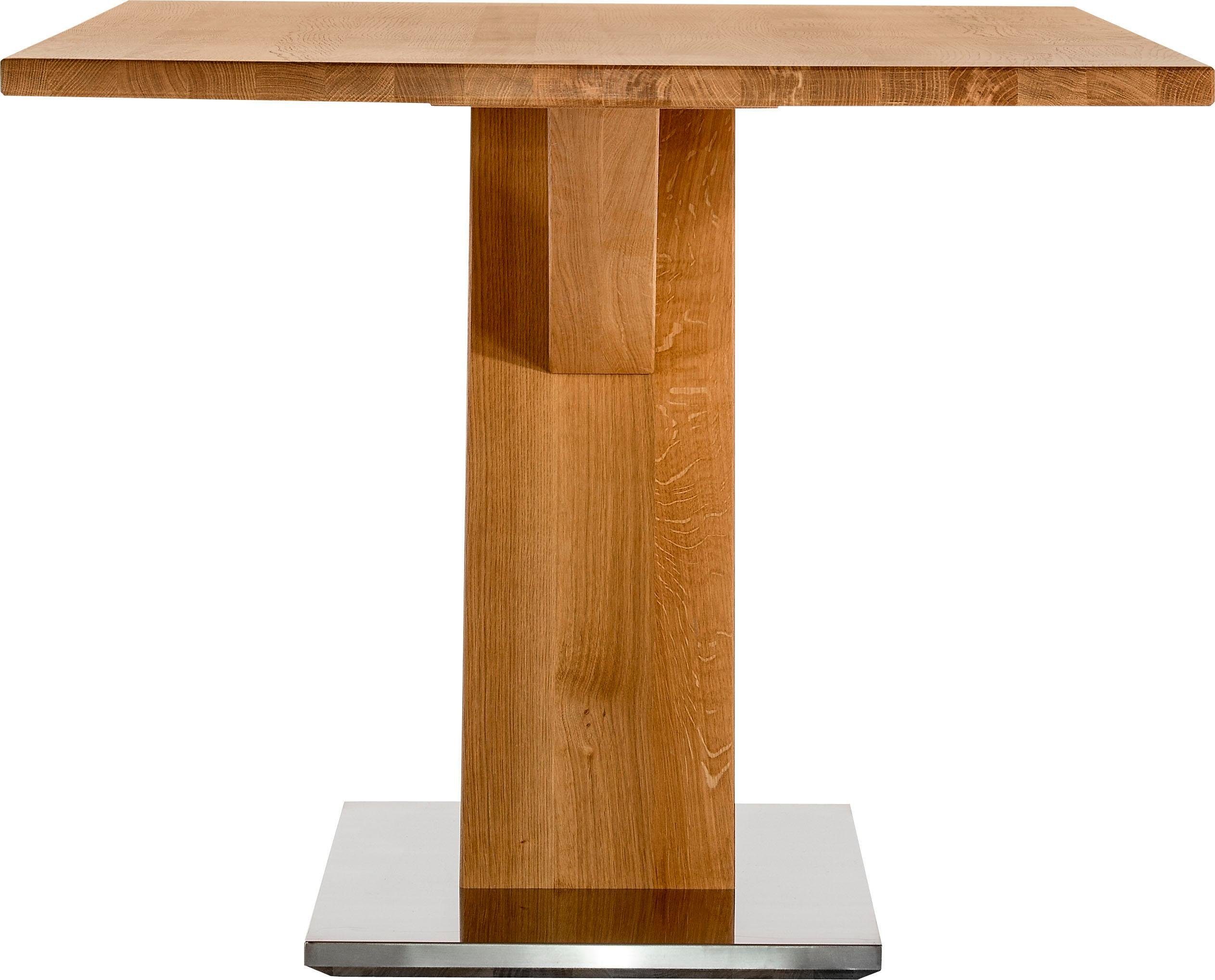 Places of Style Eettafel Ranger van massief wildeiken en edelstaal