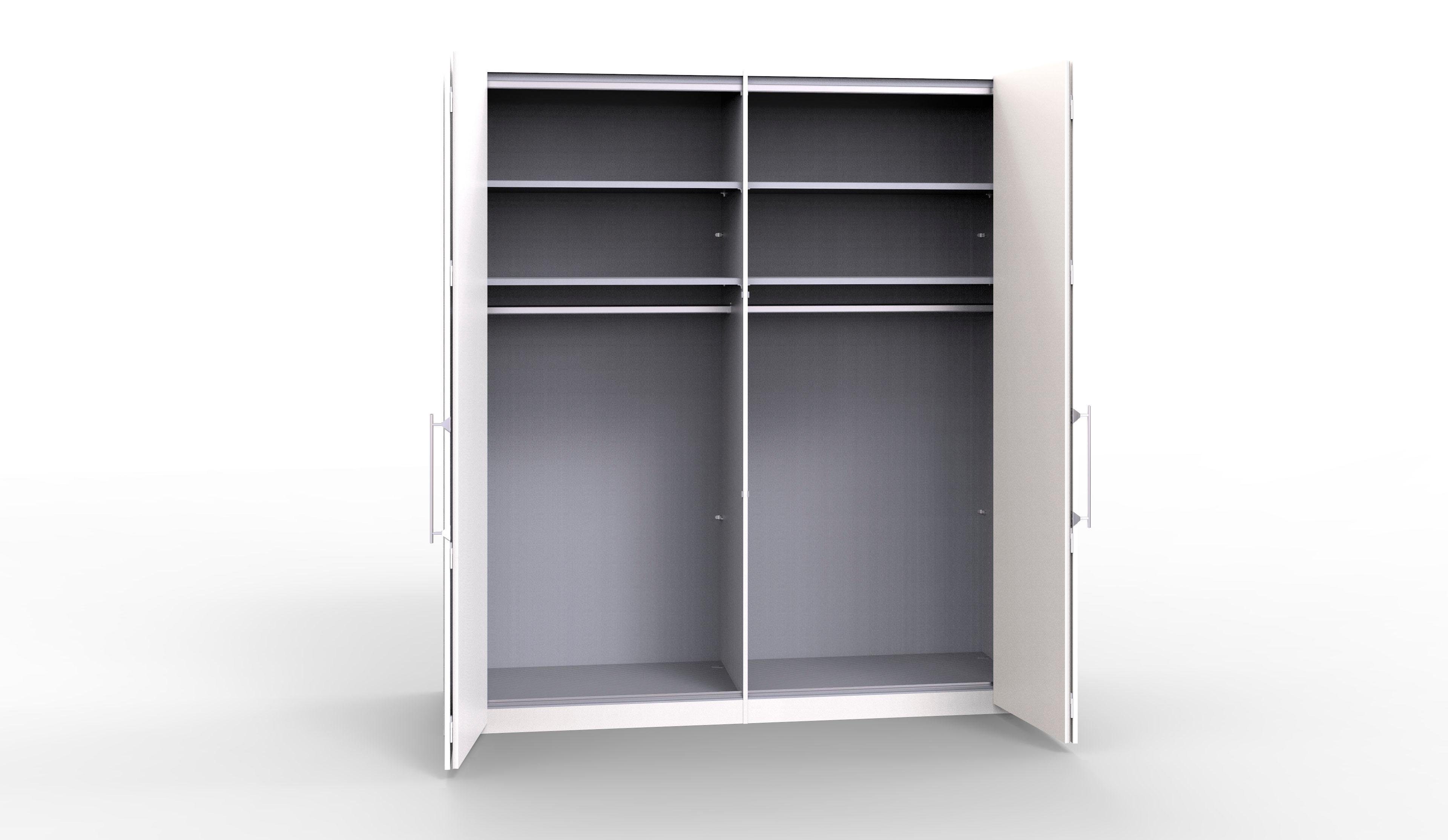 WIEMANN Vouwdeurkast Loft Glazen front
