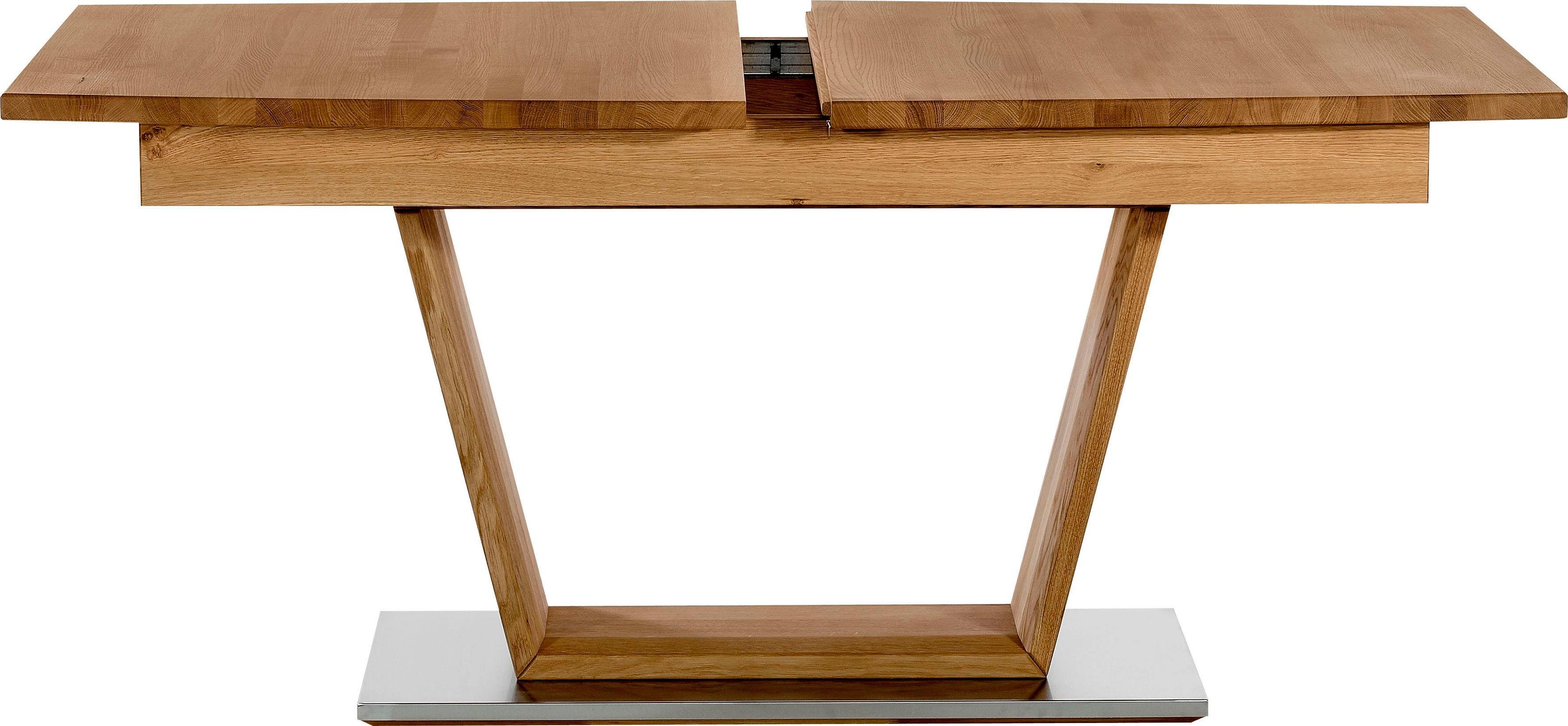 Places of Style Eettafel Pinot van massief wildeiken met uittrekfunctie