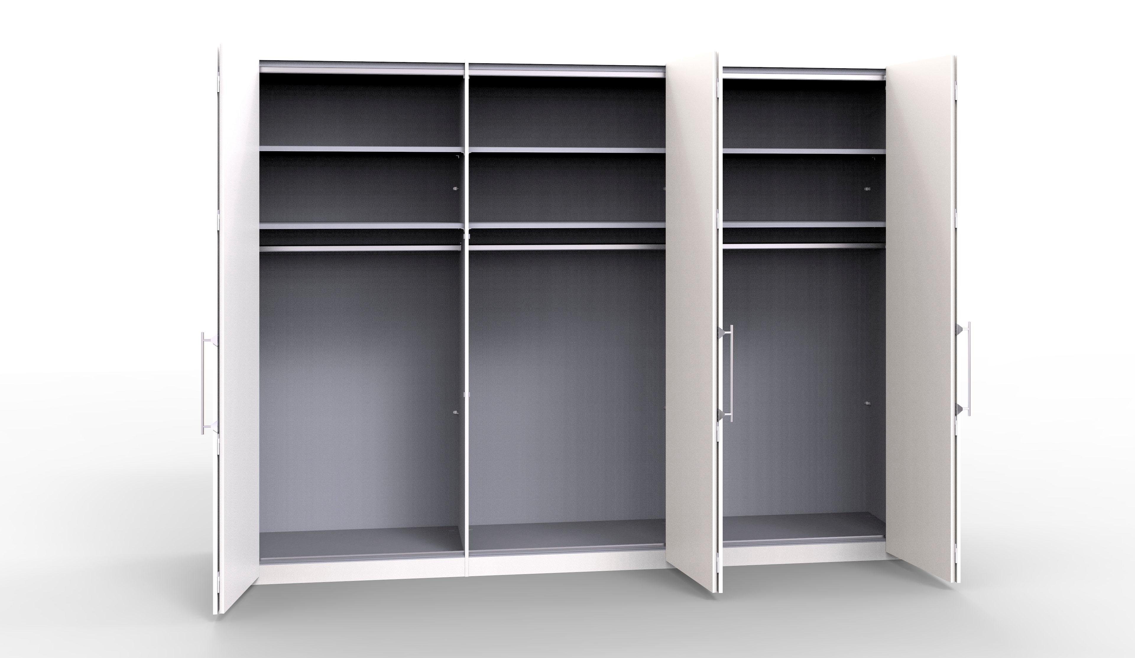WIEMANN Vouwdeurkast Loft Glazen front