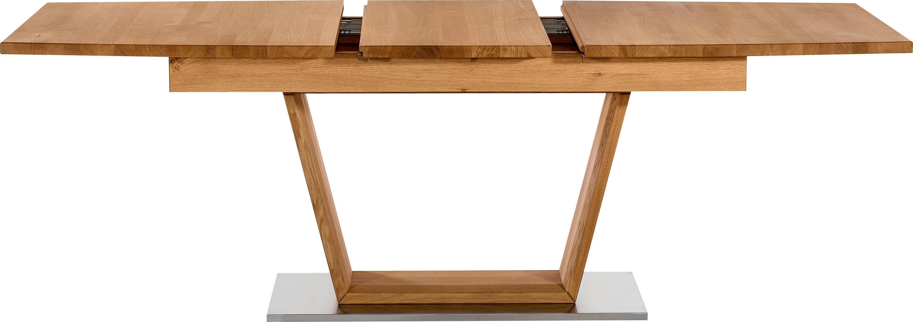 Places of Style Eettafel Pinot van massief wildeiken met uittrekfunctie