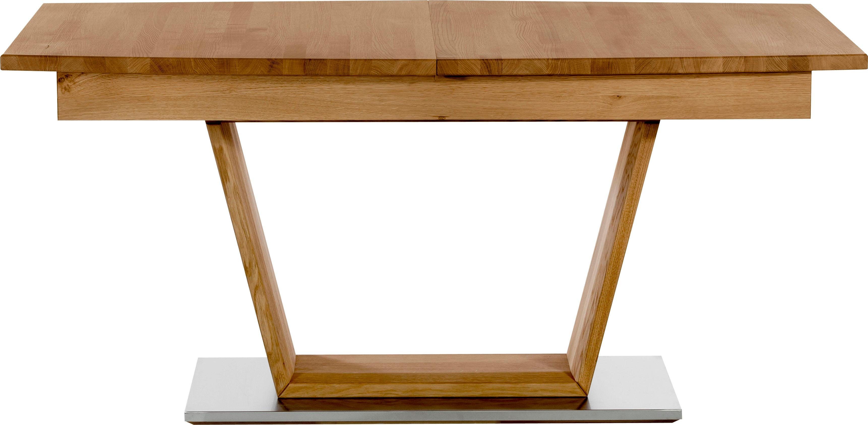 Places of Style Eettafel Pinot van massief wildeiken met uittrekfunctie