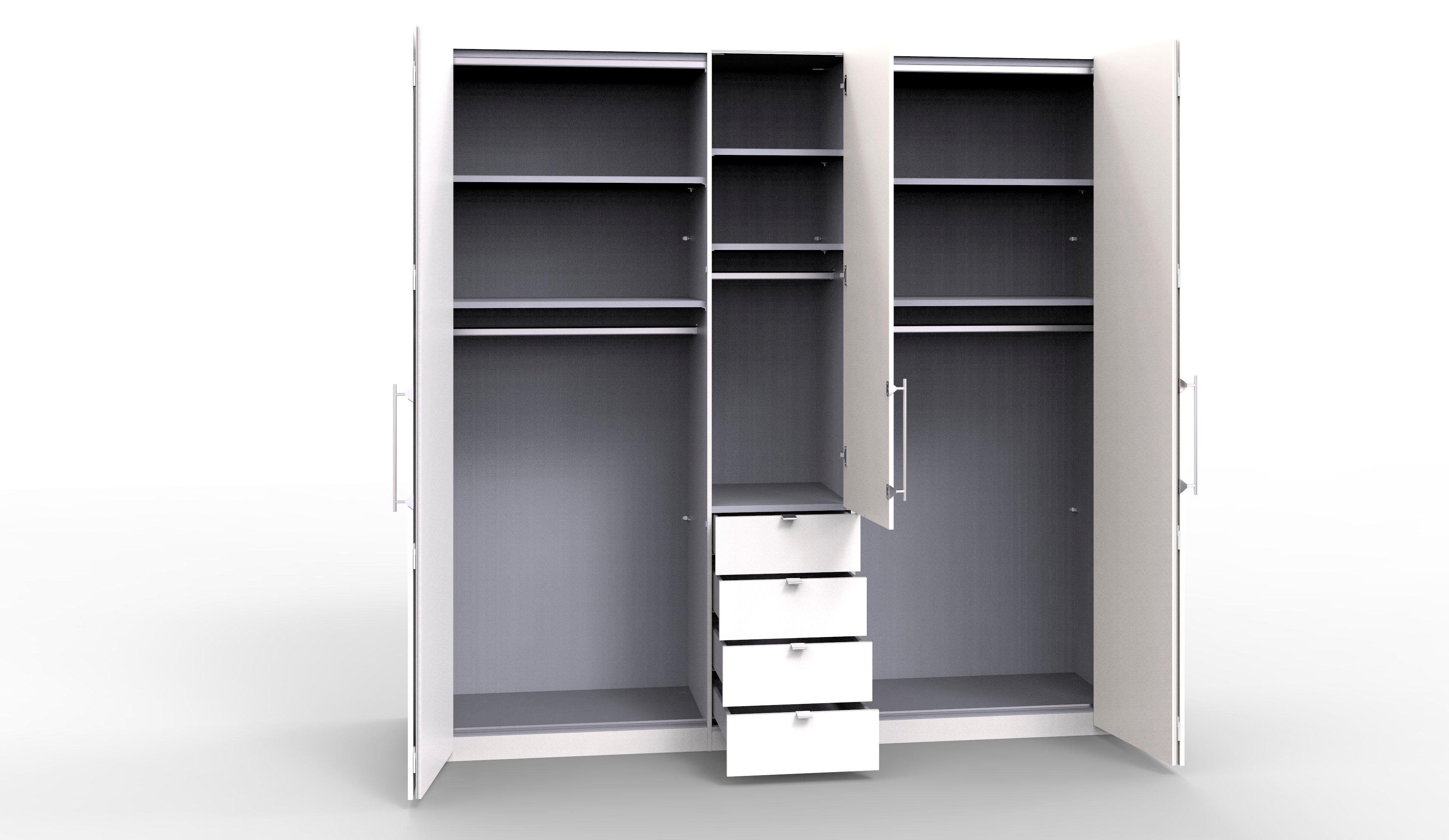WIEMANN Kledingkast Loft Glazen front
