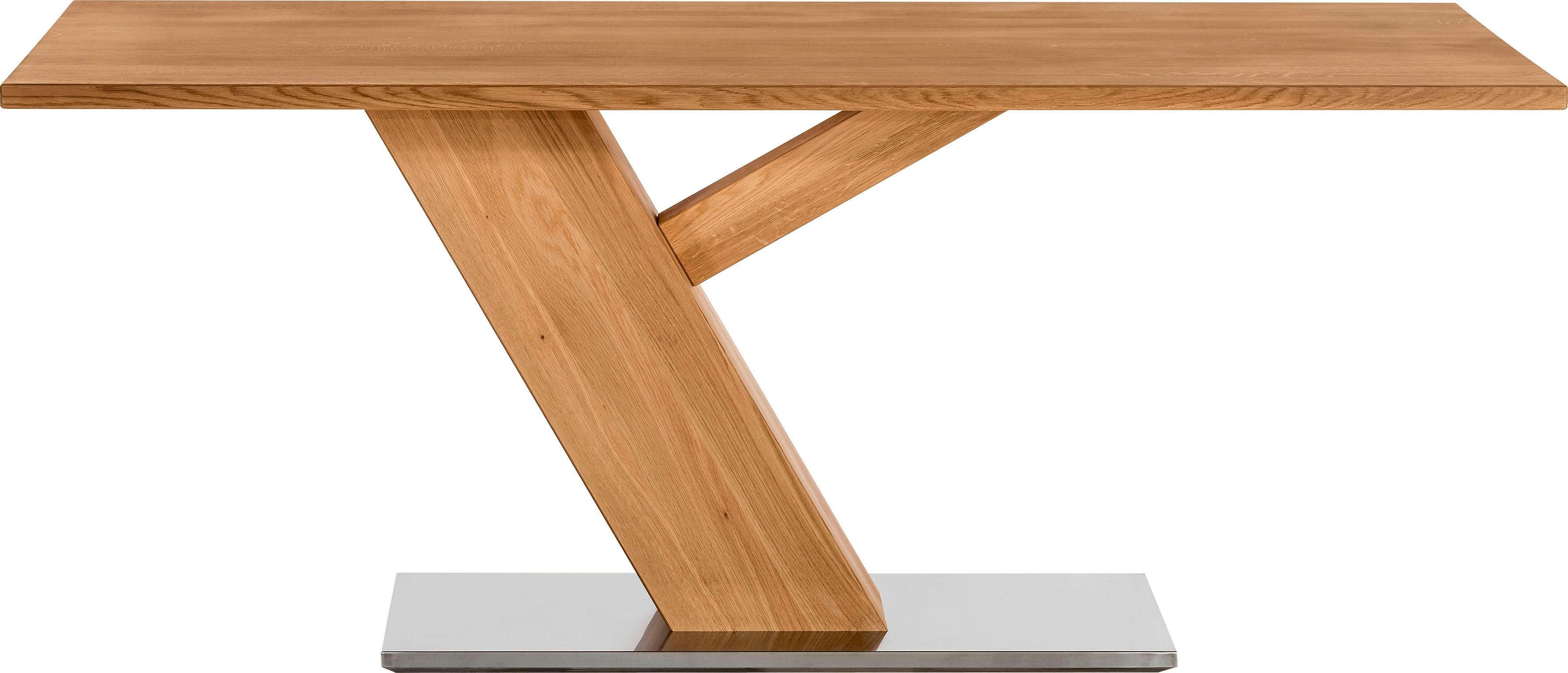 Places of Style Eettafel Ranger van massief wildeiken en edelstaal