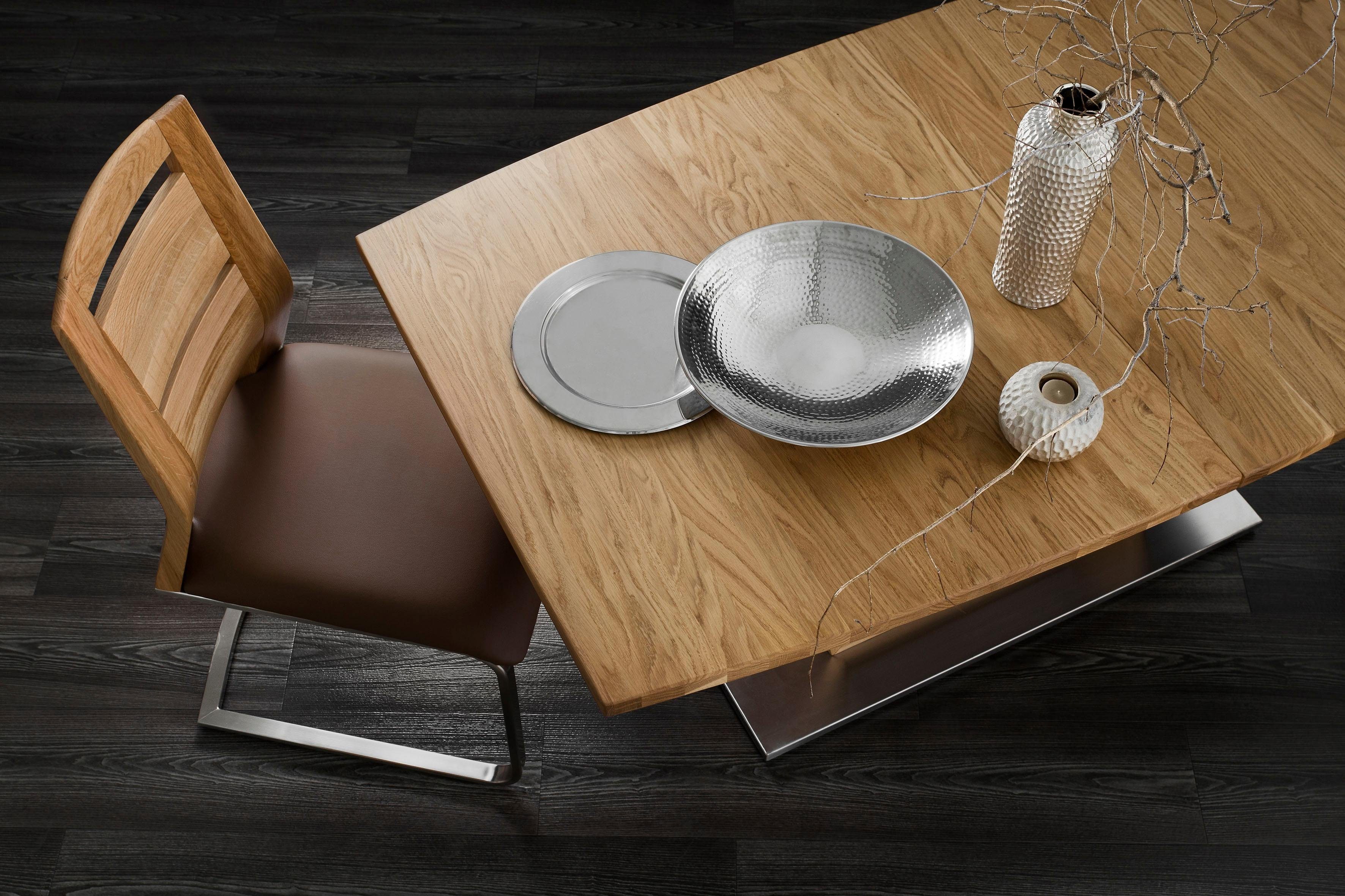Places of Style Eettafel Pinot van massief wildeiken met uittrekfunctie