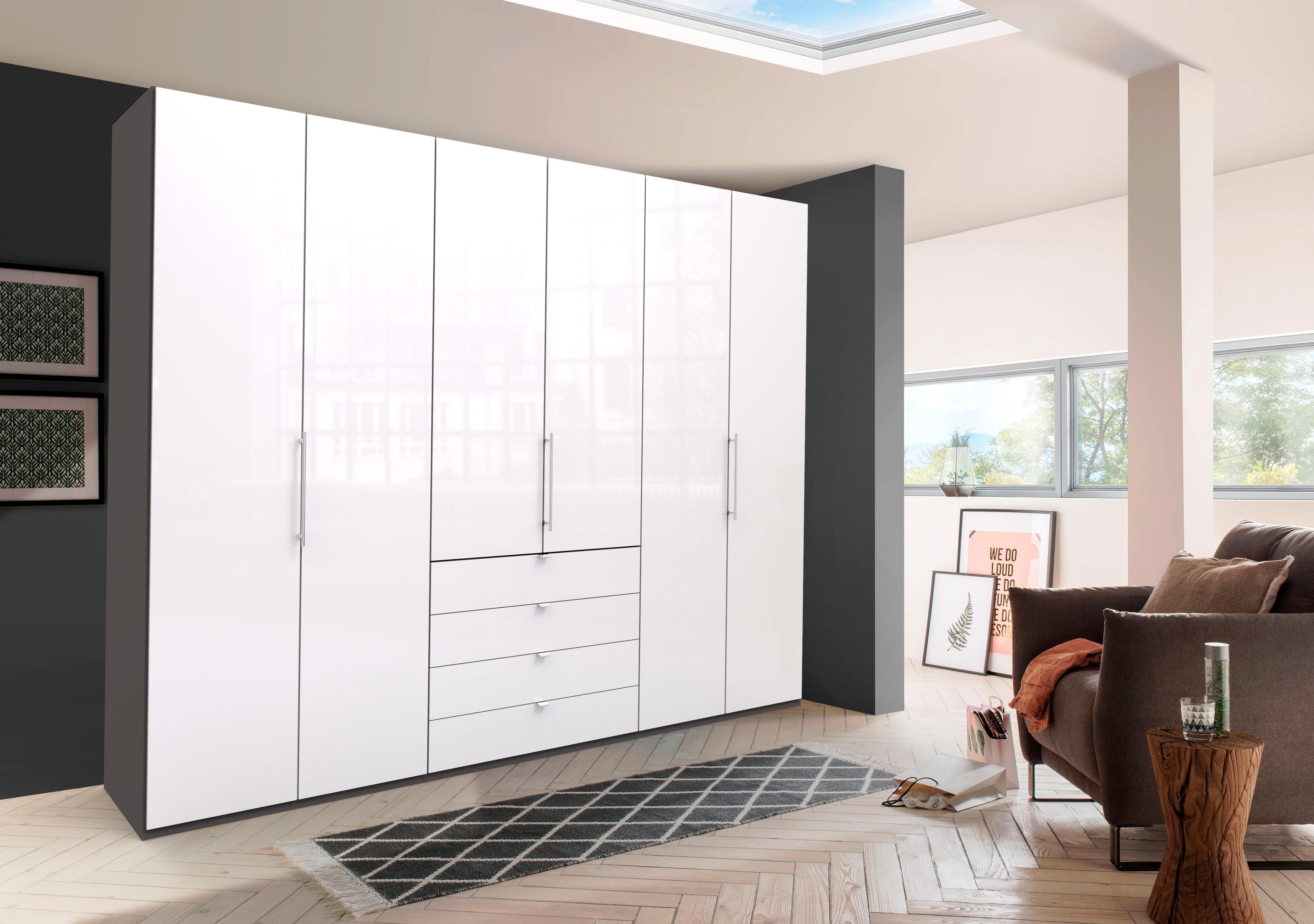 WIEMANN Kledingkast Loft Glazen front kledingkasten bruin