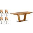 places of style eethoek pinot  pisa bestaand uit de tafel pinot en de stoelen pisa (5 of 7-delig) beige