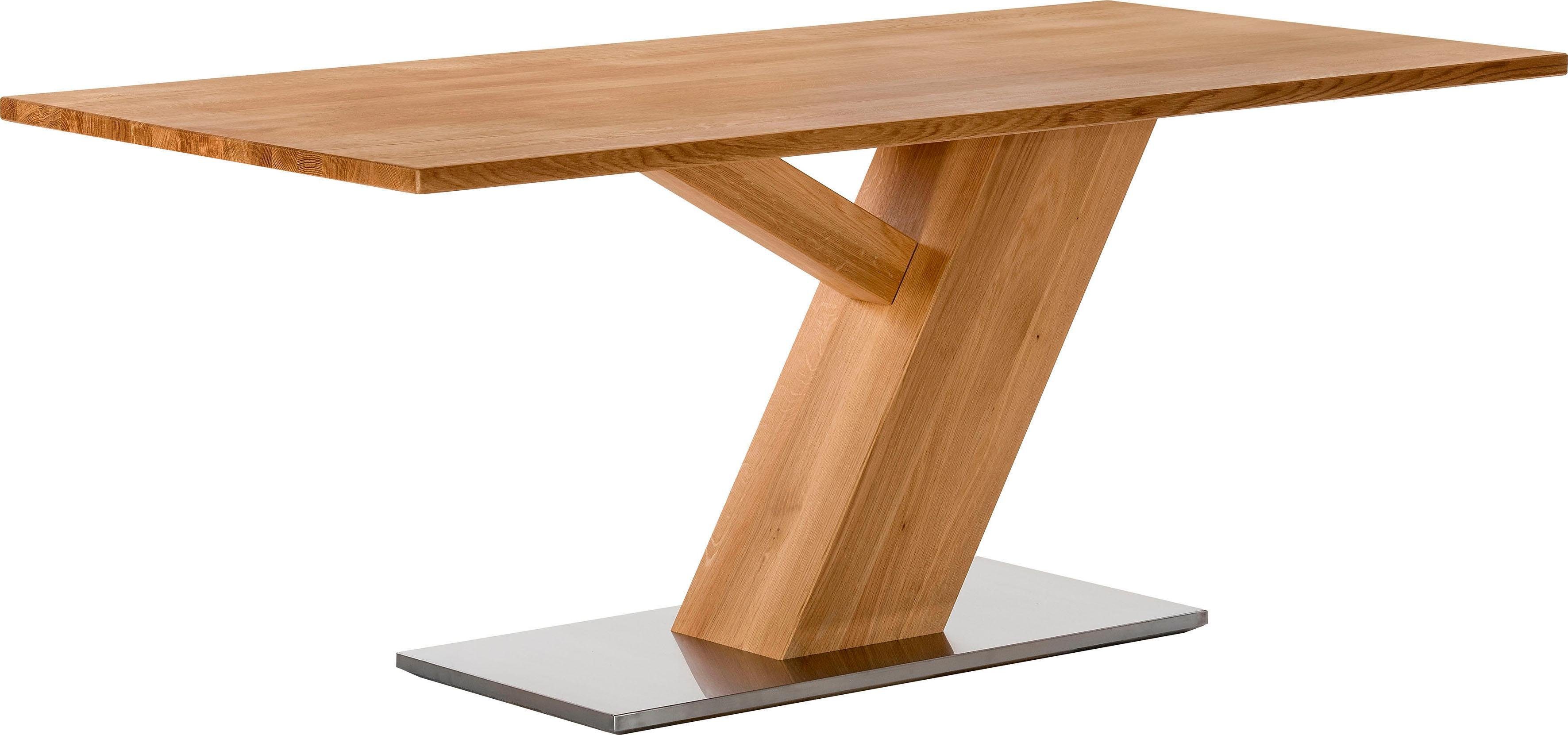 Places of Style Eettafel Ranger van massief wildeiken en edelstaal