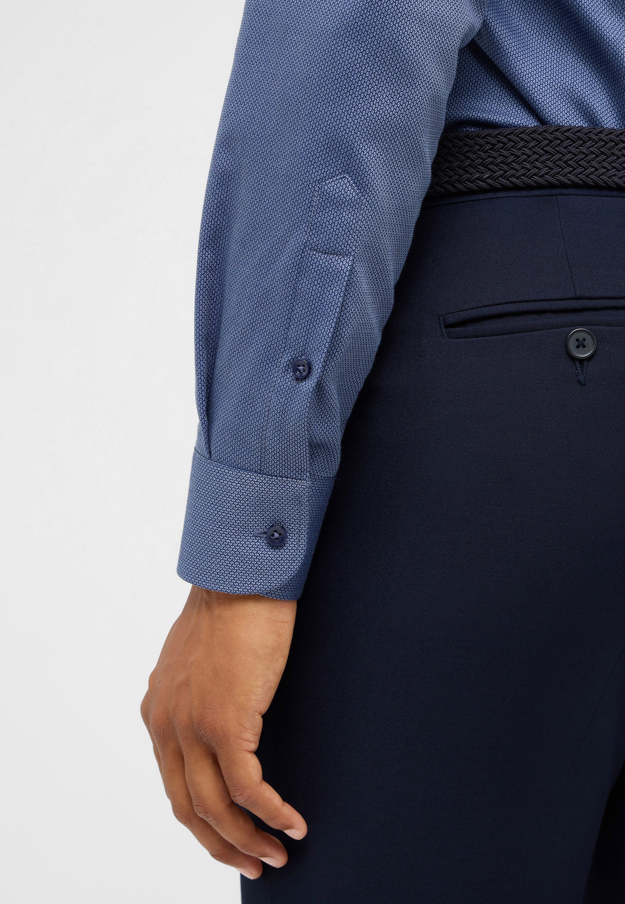 Eterna Overhemd met lange mouwen Slim fit