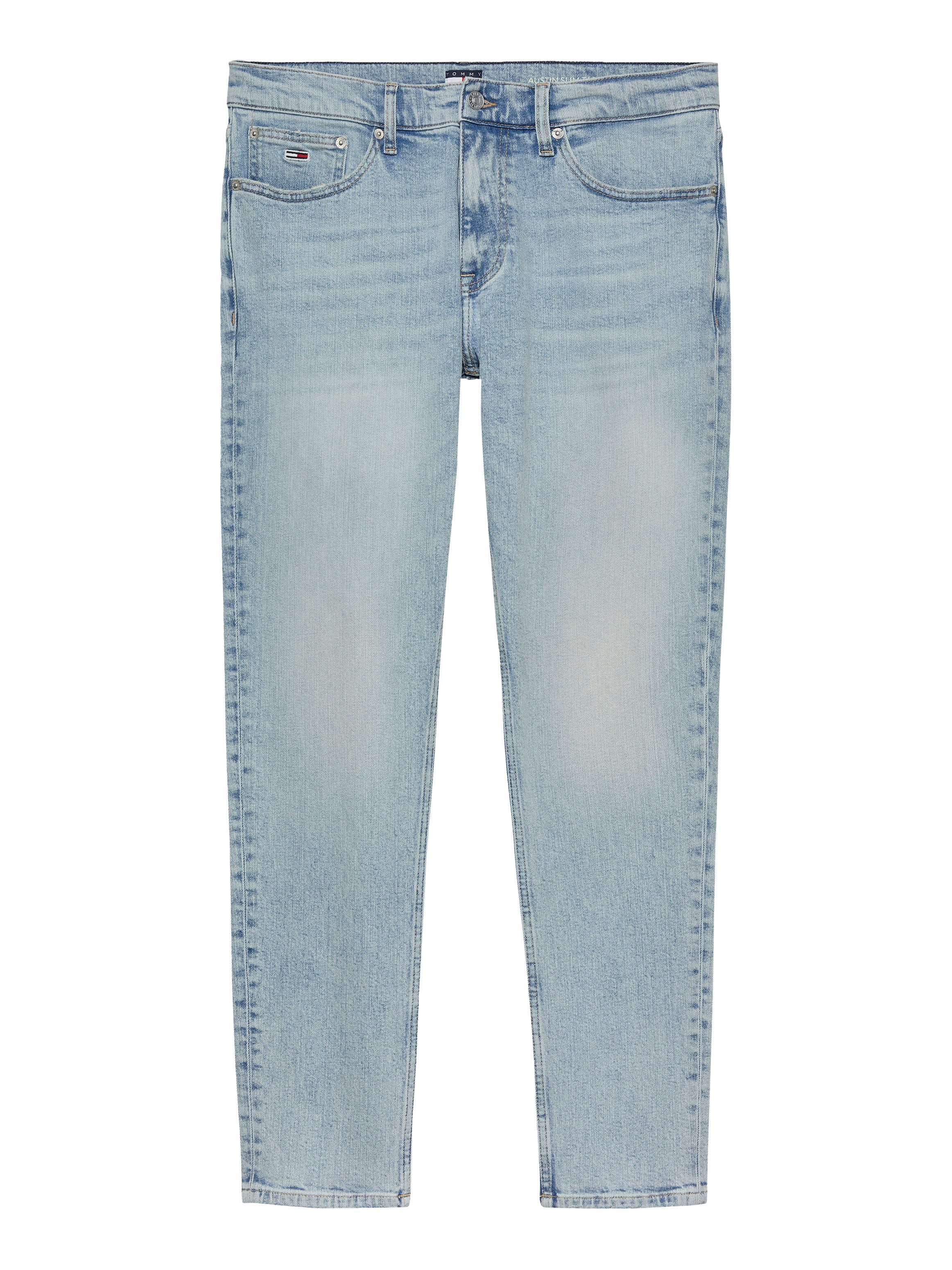 TOMMY JEANS Slim fit jeans AUSTIN SLIM TAPERED naar de enkel toe smaller wordende jeans met gemiddelde taillehoogte