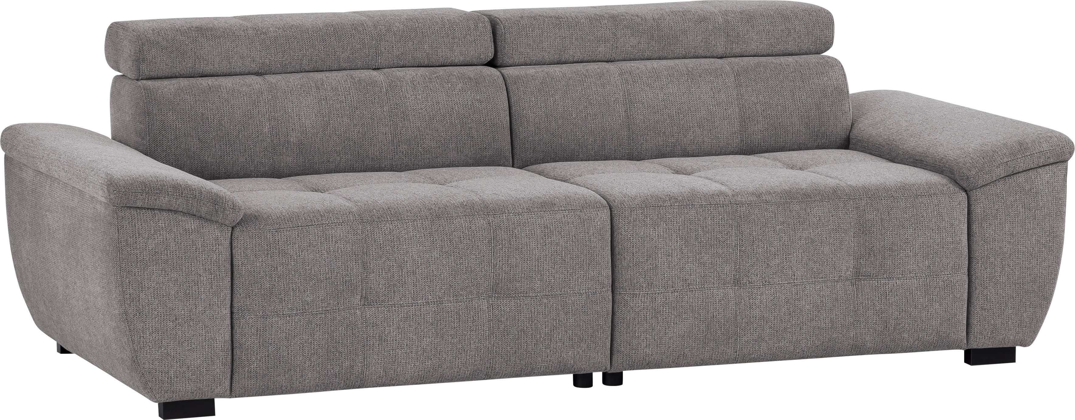 exxpo - sofa fashion Megabank Exxpo MAVERICK, zachte bekleding, hoog zitcomfort incl. verstelbare hoofdsteunen, complexe detailafwerking