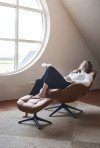FLEXLUX Voetenbankje Chester, beensteun, ontspanning, hoog comfort, ergonomisch