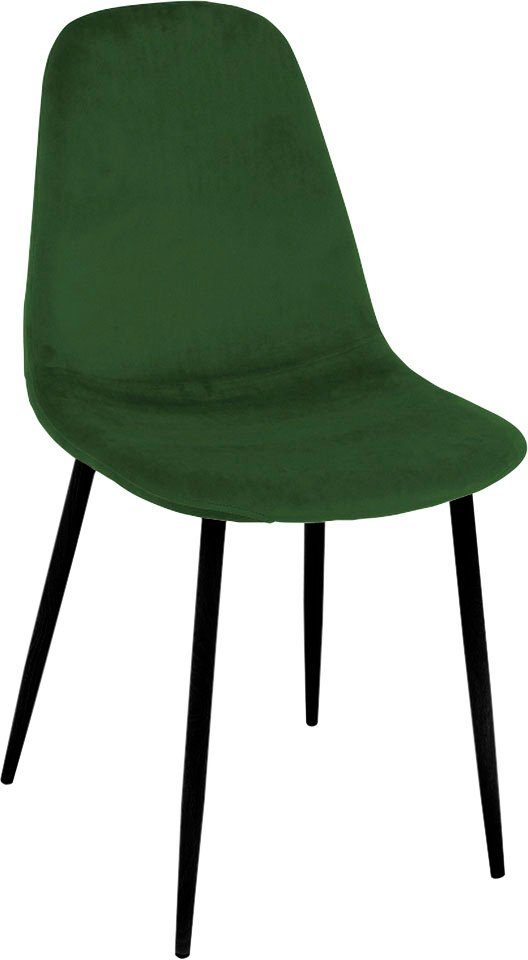 Paroli Stoel Skadi (set van 2 of 4), met velours-overtrek en in 2 framekleuren (set)