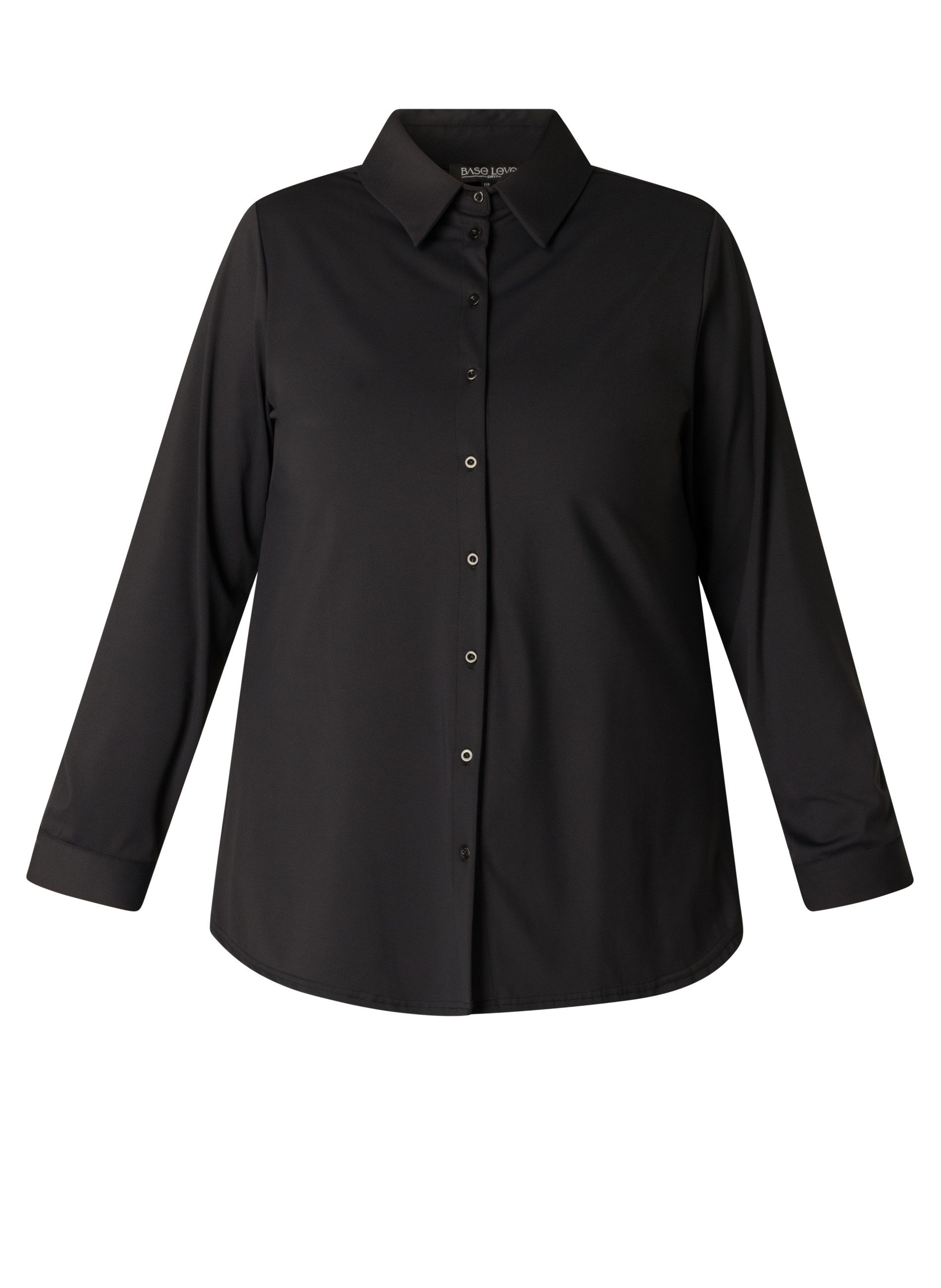 Base Level Curvy Blouse met lange mouwen Lara met stretch