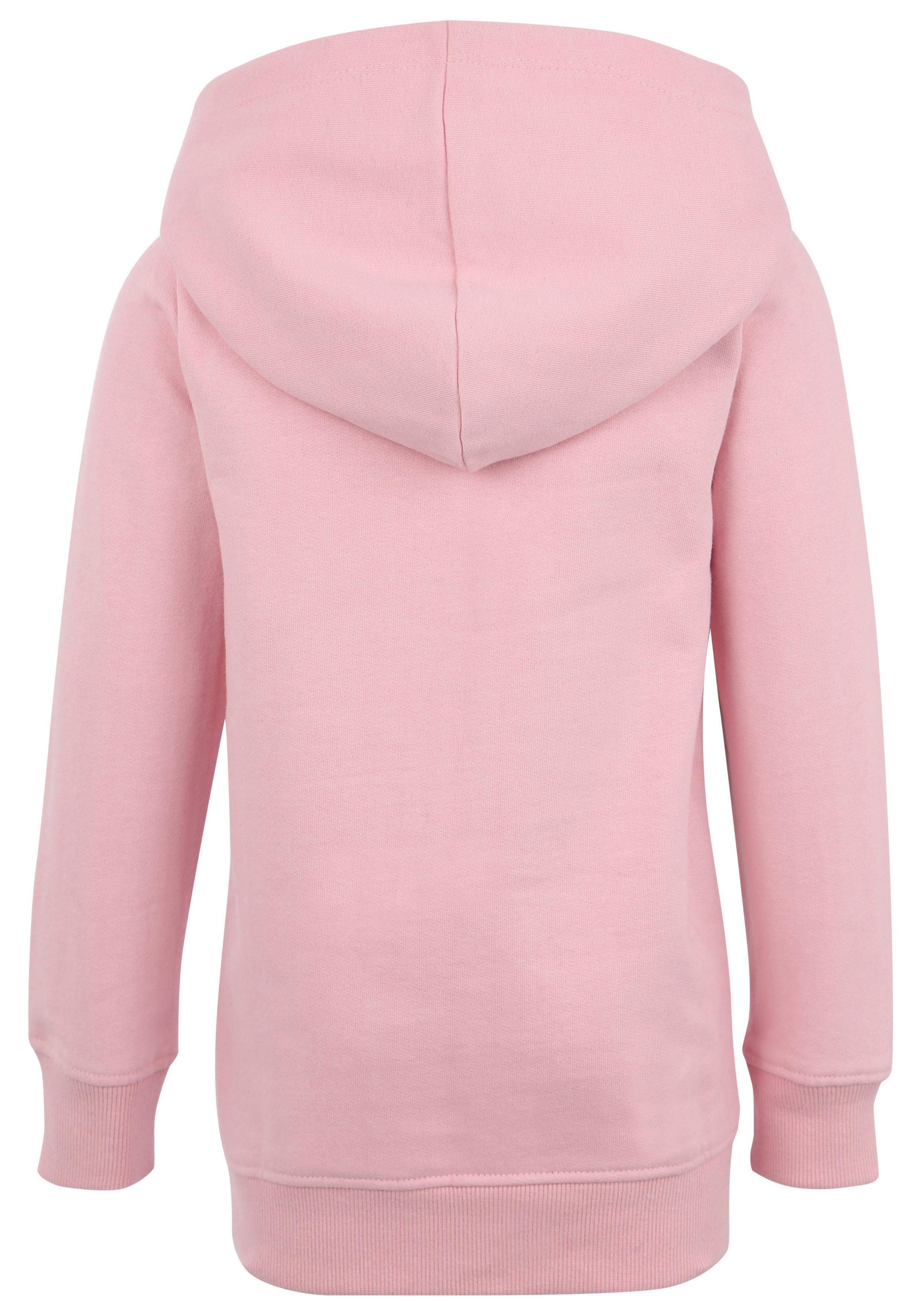 KIDSWORLD Lang sweatshirt Voor kleine meisjes Lange mouwen, bedrukt, met capuchon, van opgeruwde sweatstof