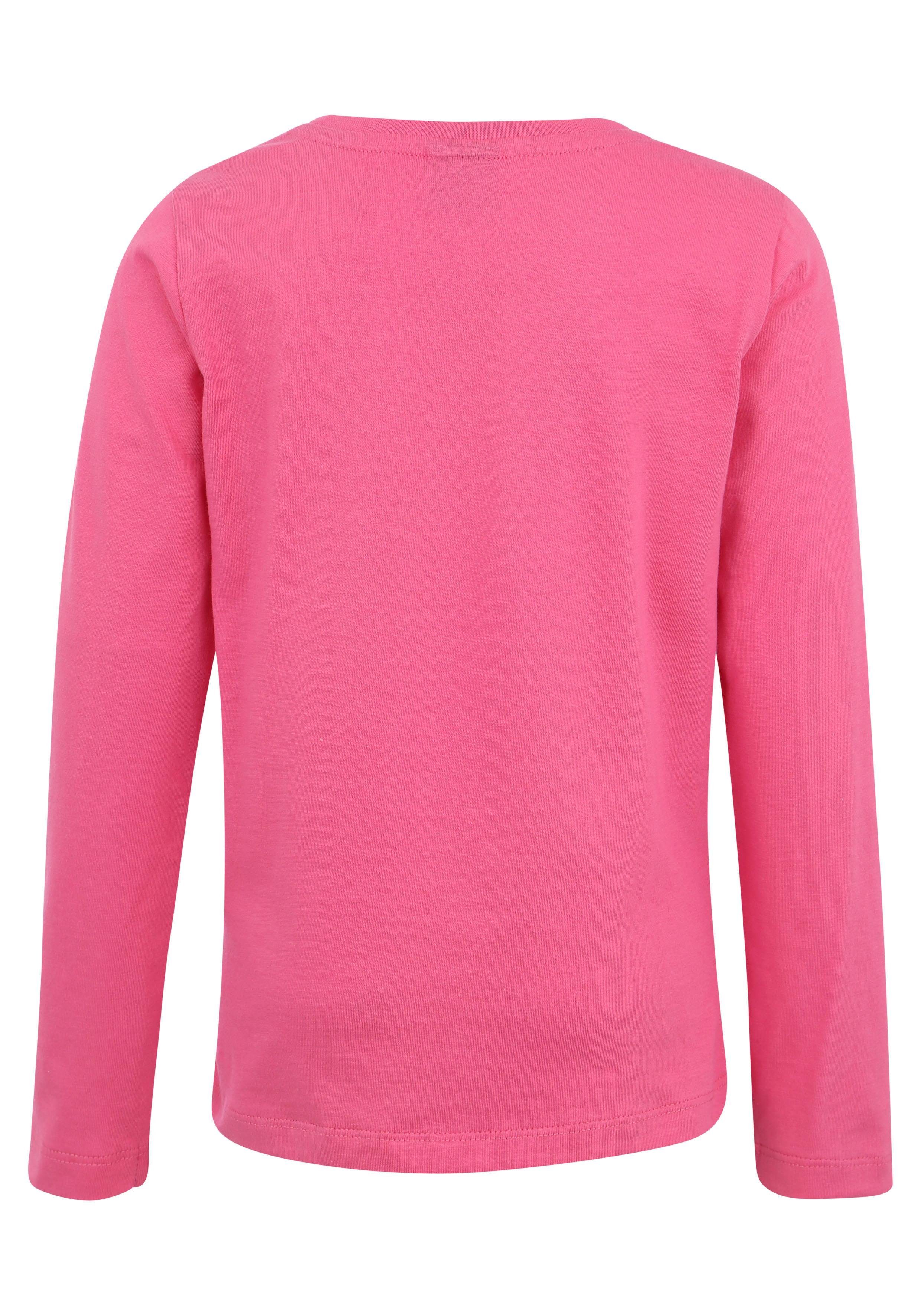 KIDSWORLD Shirt met lange mouwen Ich schmeiss alles hin und werd´ Prinzessin lange mouwen, basic pasvorm, met glinsterende print