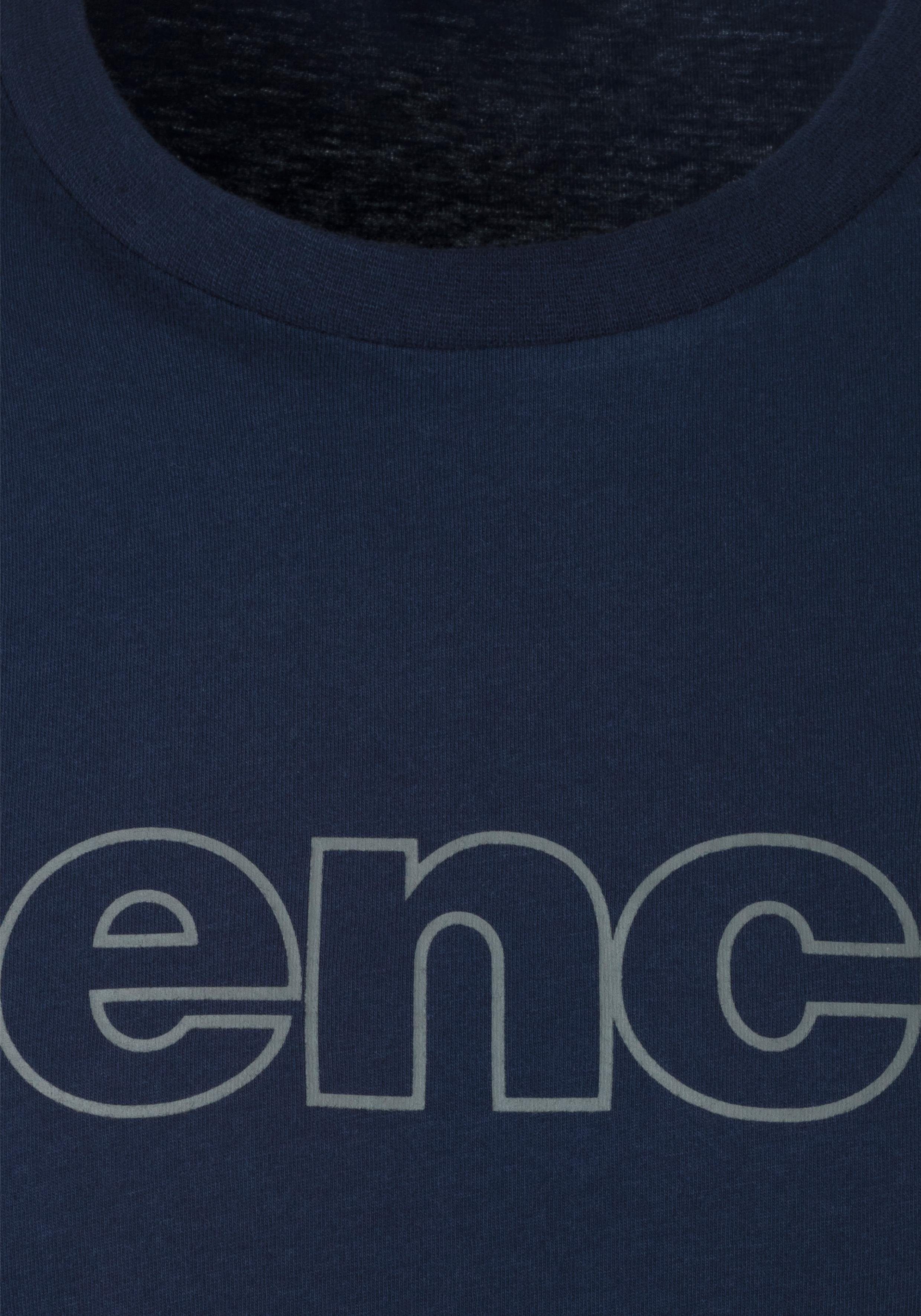 Bench. Loungewear T-shirt Shirt met logoprint, basic shirt met ronde hals van 100% katoen (2-delig)