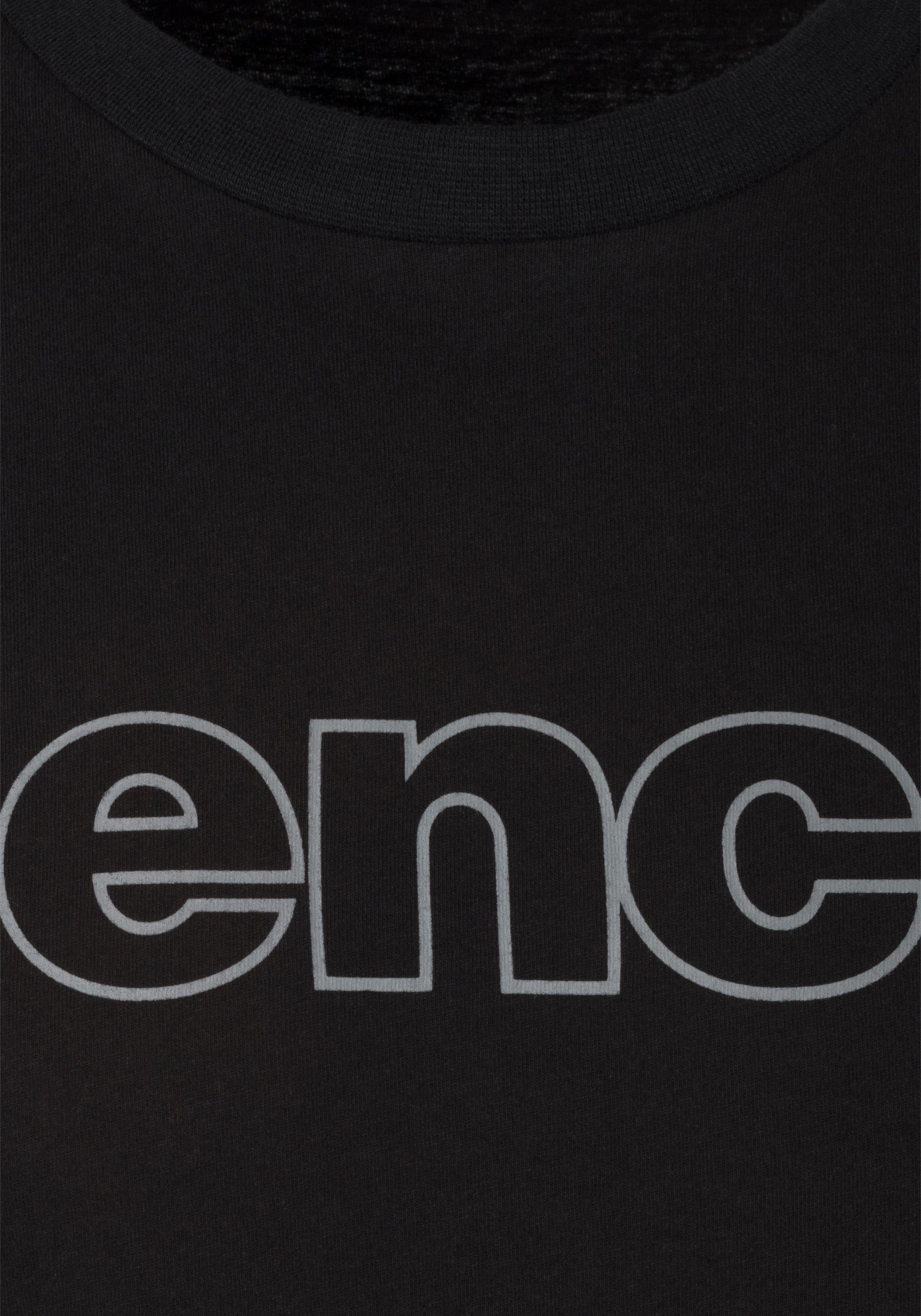 Bench. Loungewear T-shirt Shirt met logoprint, basic shirt met ronde hals van 100% katoen (2-delig)