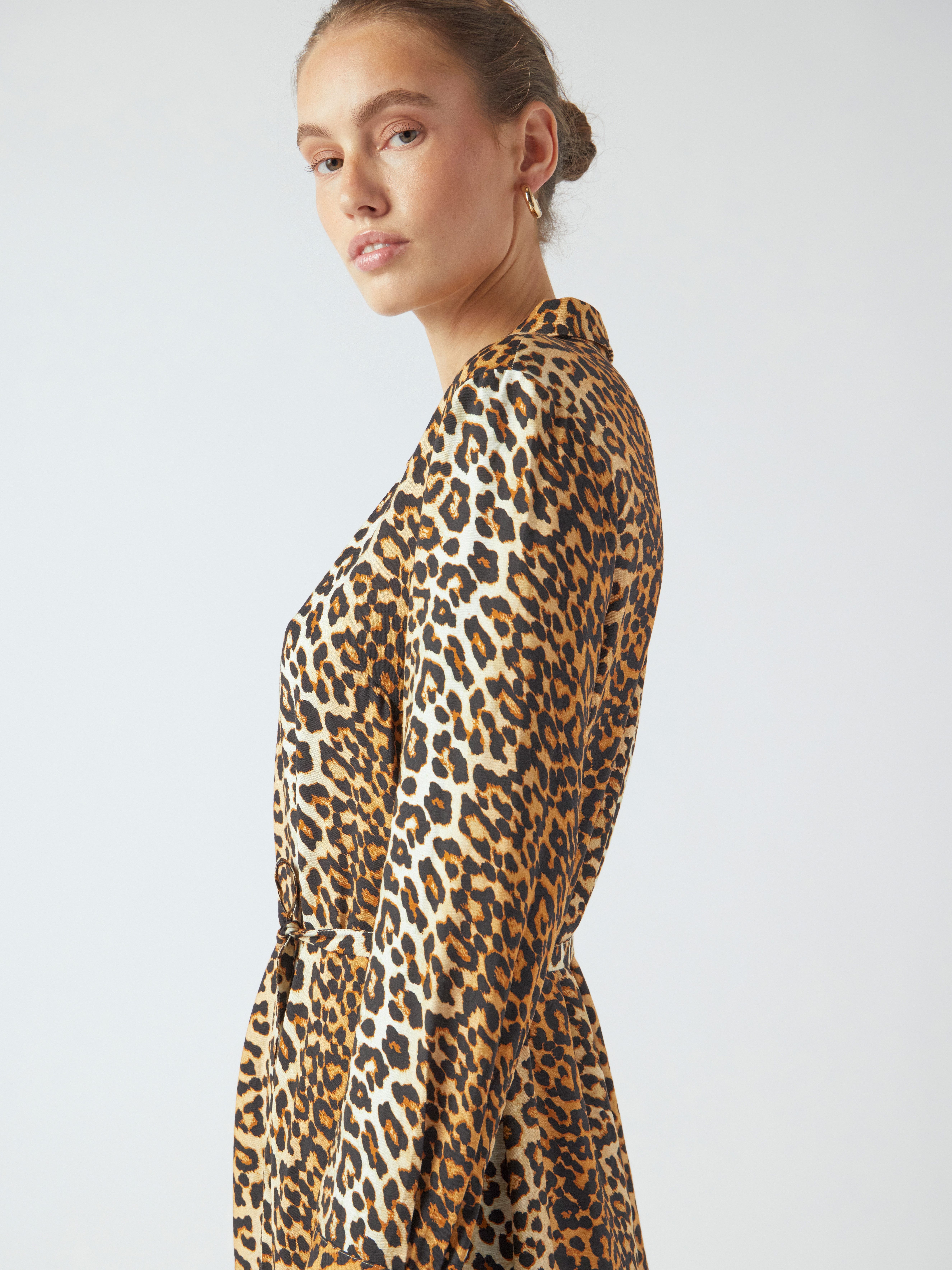 Y.A.S Jurk met overhemdkraag YASKAYA LS LONG SHIRT DRESS S. NOOS