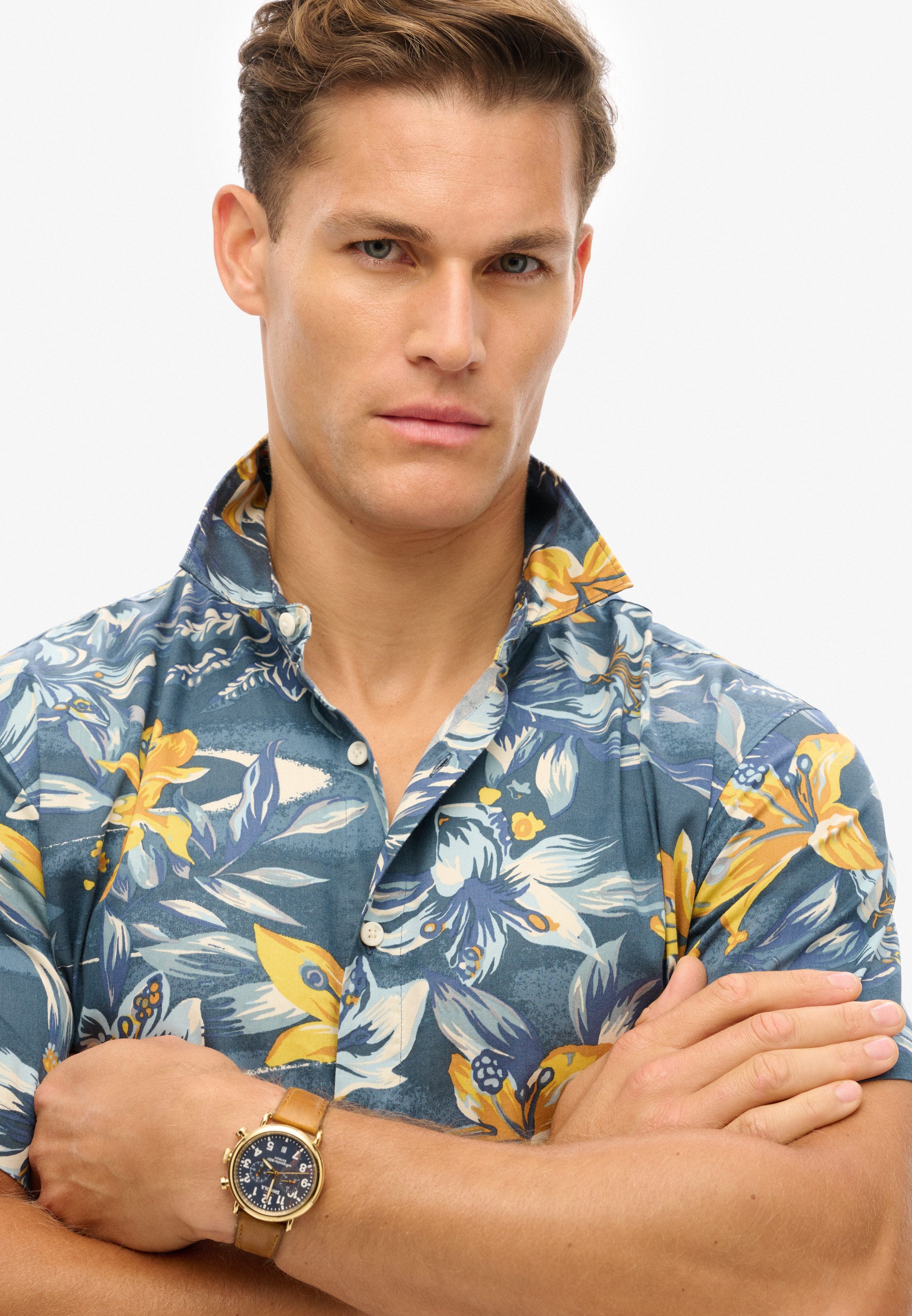 Superdry Overhemd met korte mouwen HAWAIIAN PRINT SHIRT