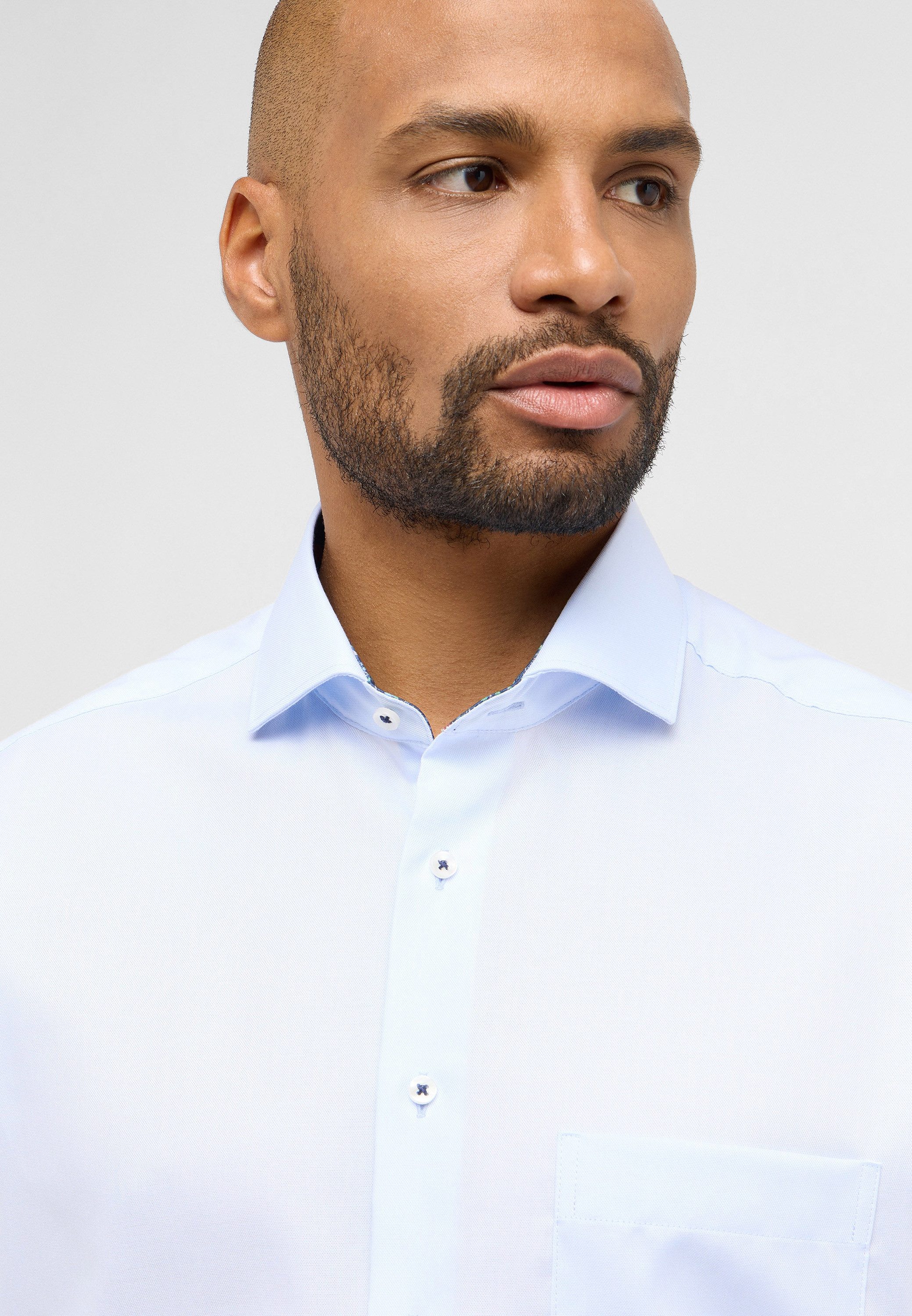 Eterna Overhemd met lange mouwen MODERN FIT NON IRON (strijkvrij)