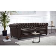 premium collection by home affaire chesterfield-bank chambal met klassieke capitonnage bruin