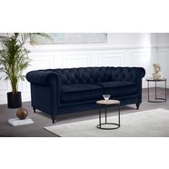 premium collection by home affaire chesterfield-bank chambal met klassieke capitonnage blauw