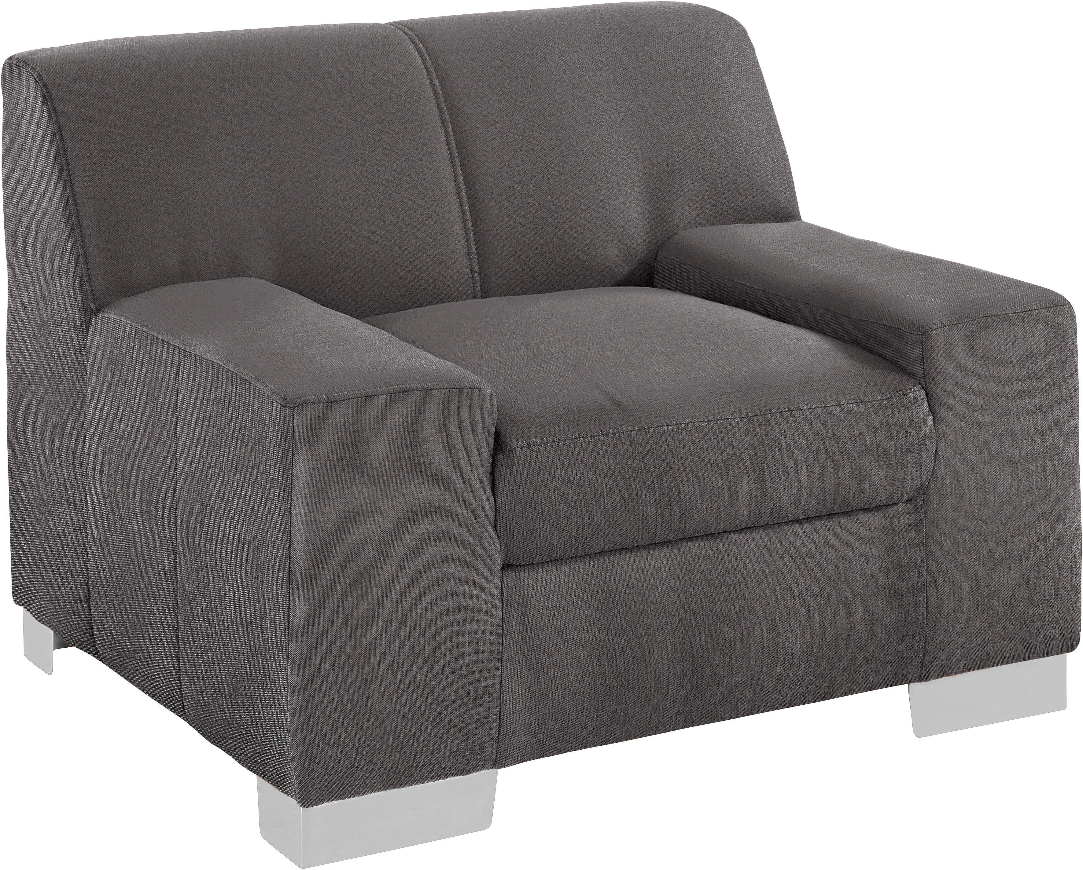DOMO collection Fauteuil Bero, elegant und zeitlos, kubisch und bequem (set)