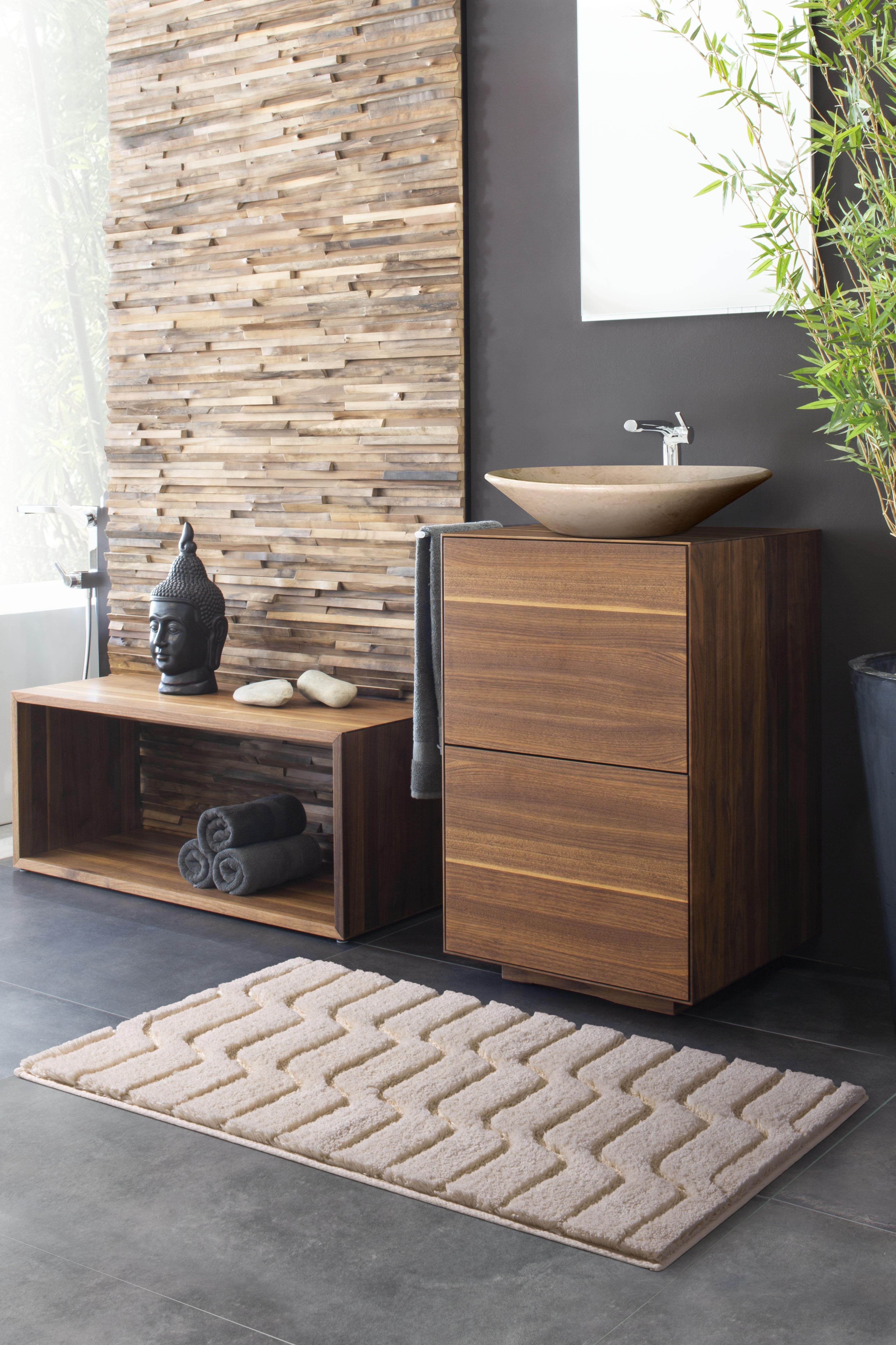 Grund Badmat Vogue dichte pool, reliëfeffect, golvendesign (1 stuk)