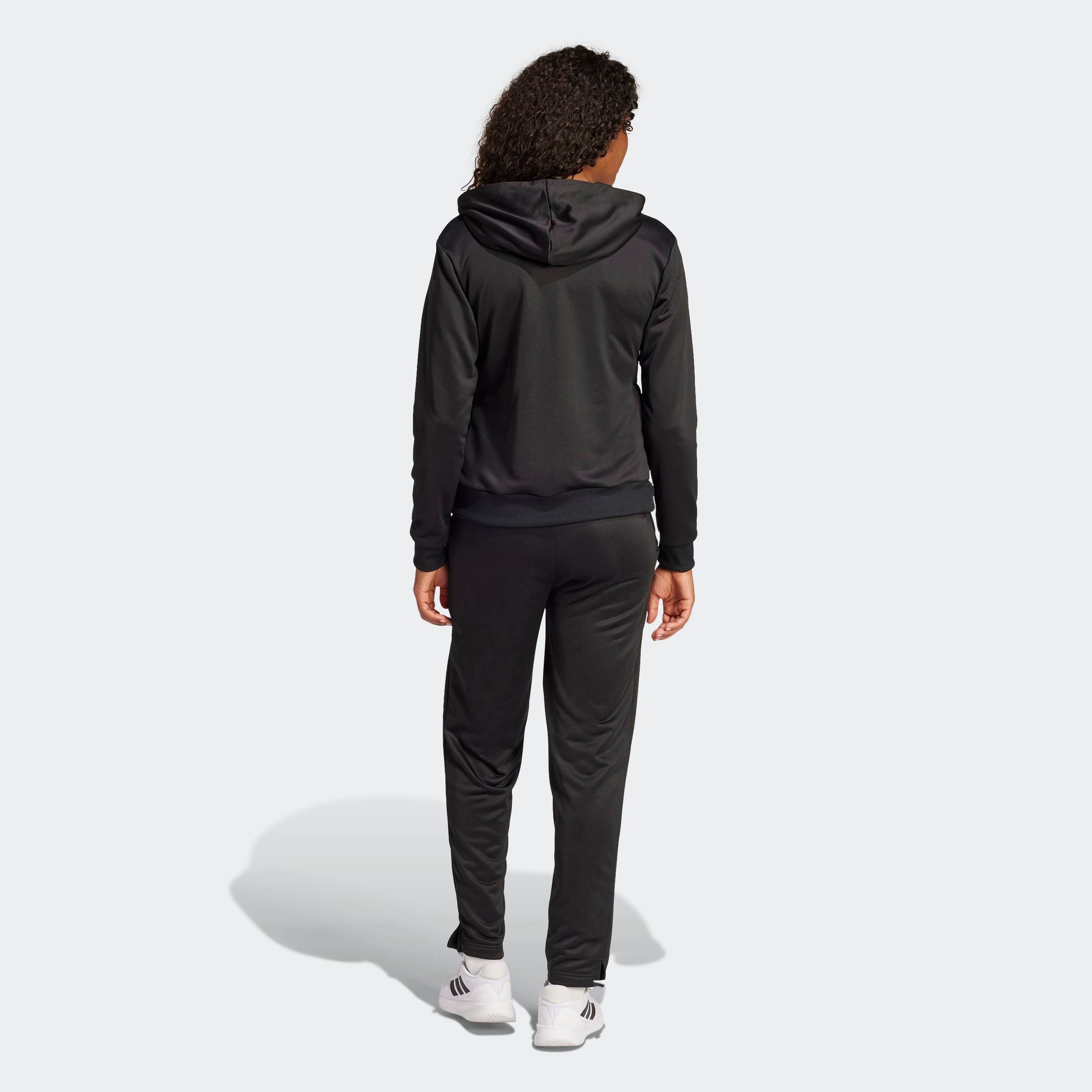 adidas Sportswear Trainingspak W LINEAR TS Trainingsjack met capuchon, trainingspak (2-delig)
