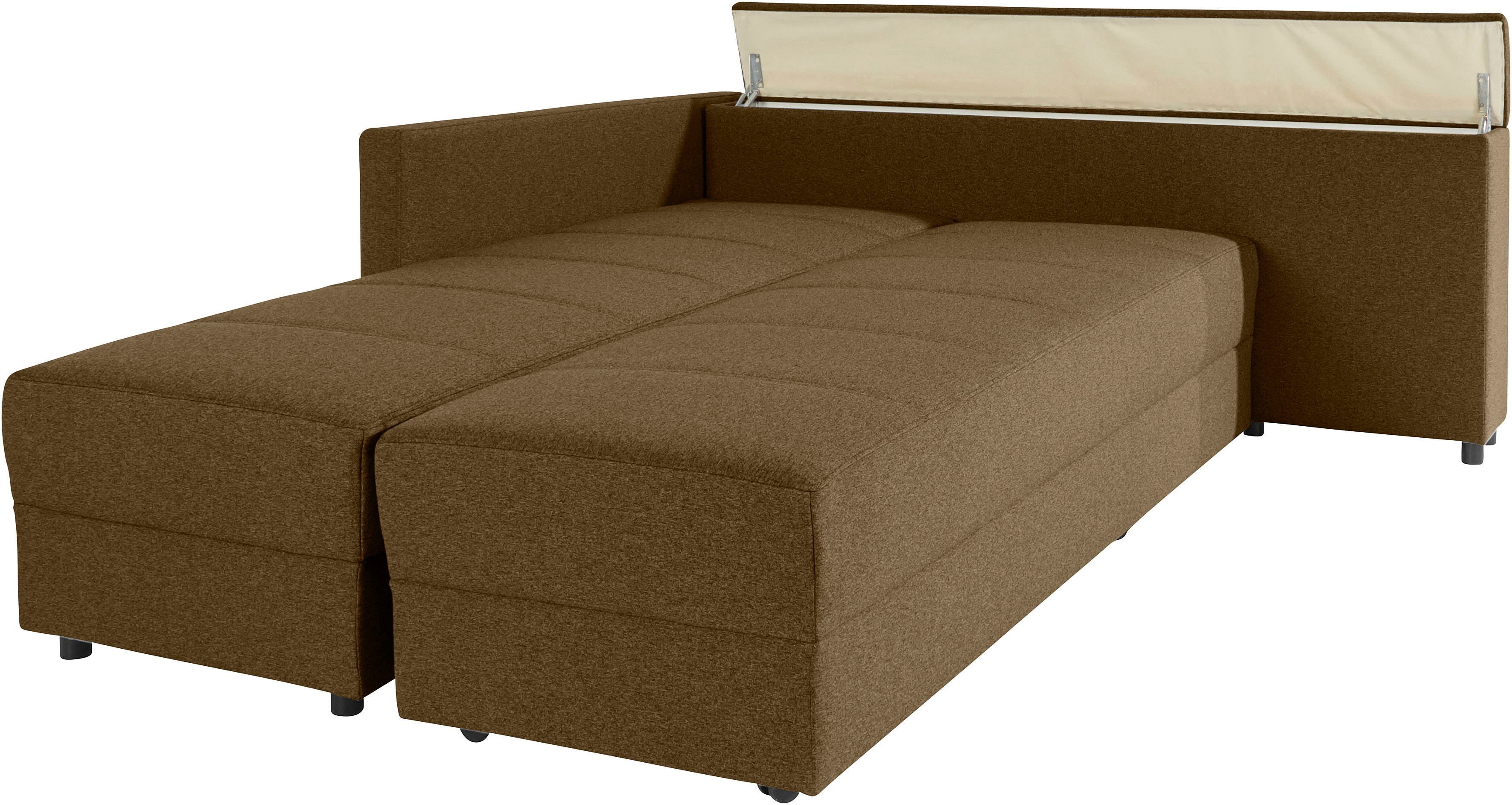 LOOKS BY WOLFGANG JOOP Hoekbank LooksIII L-vorm door draaifunctie tot bed verwisselbaar, inclusief opbergvak