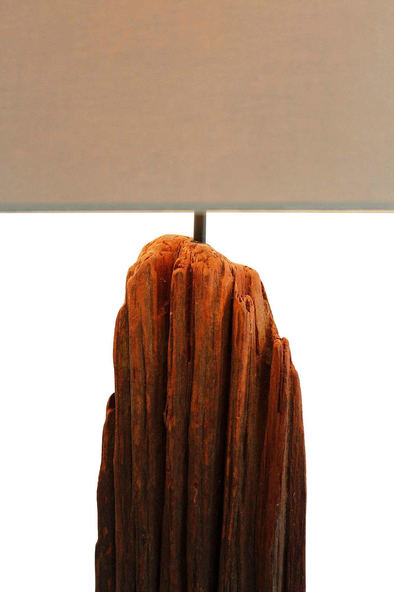 SalesFever Staande lamp Rosy handgemaakt, met linnen kap (1 stuk)