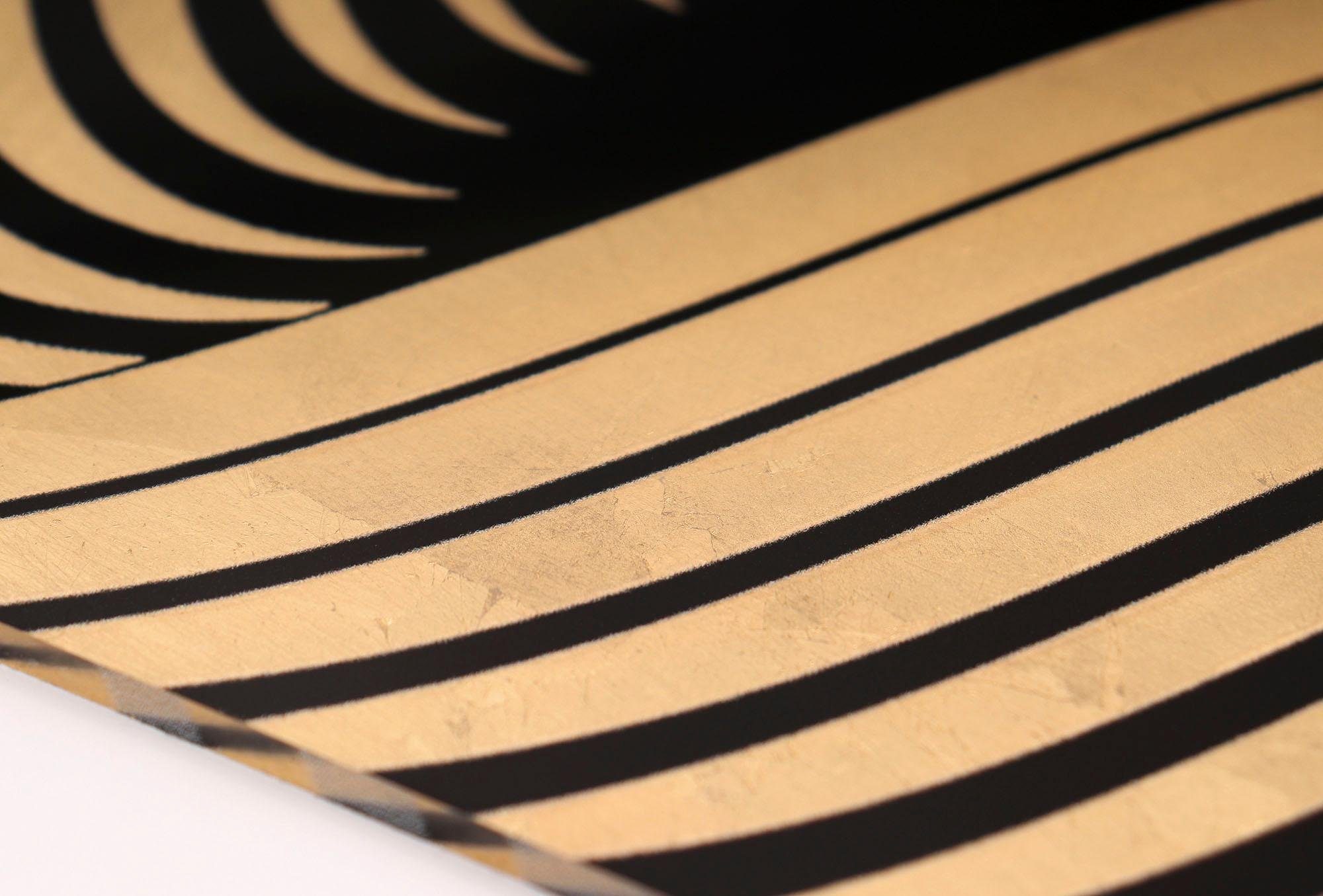 Leonique Artprint op acrylglas Champagnekurk met de hand ingewerkte bladgoud applicaties