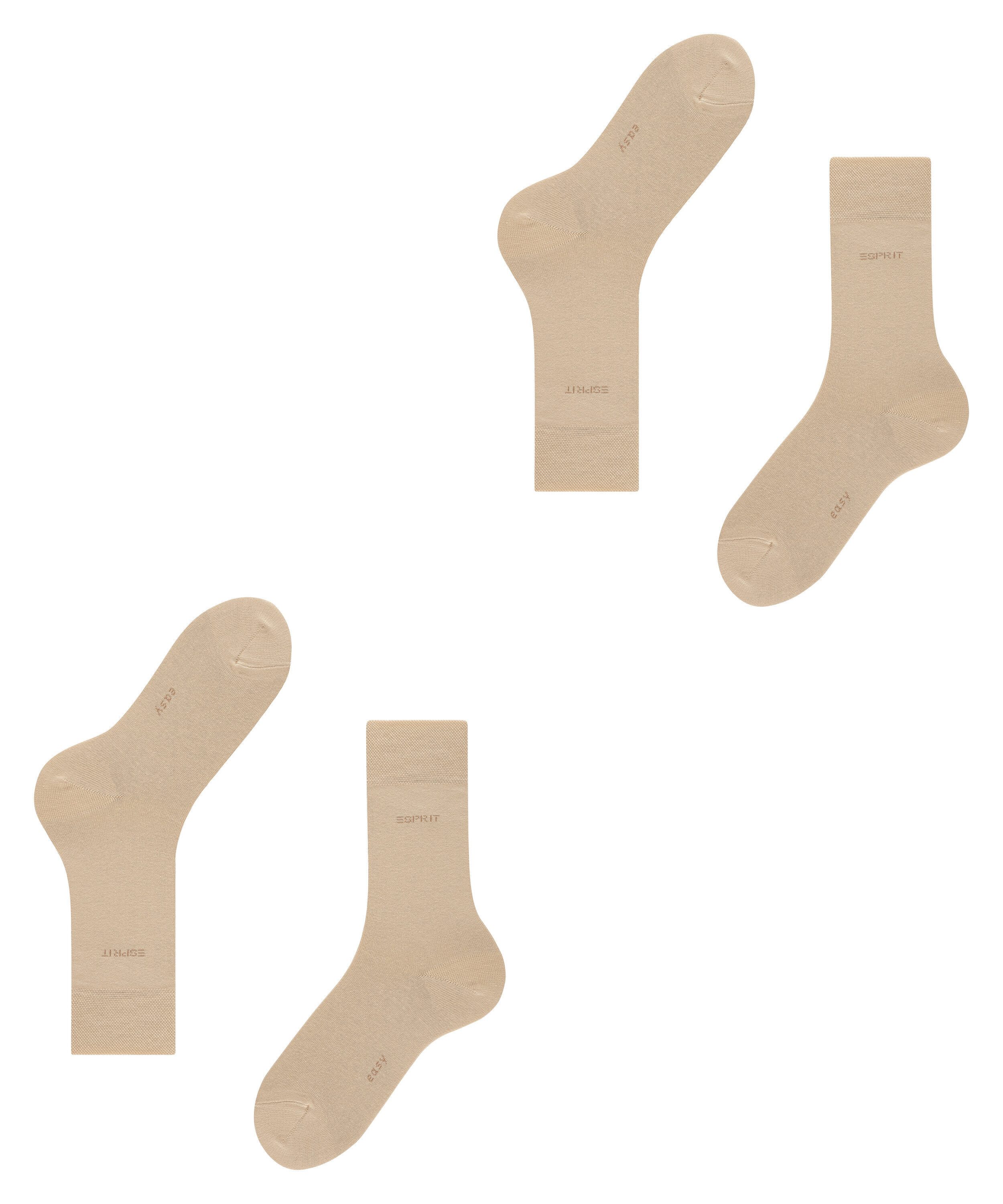 Esprit Sokken Basic Easy (Set van 2)