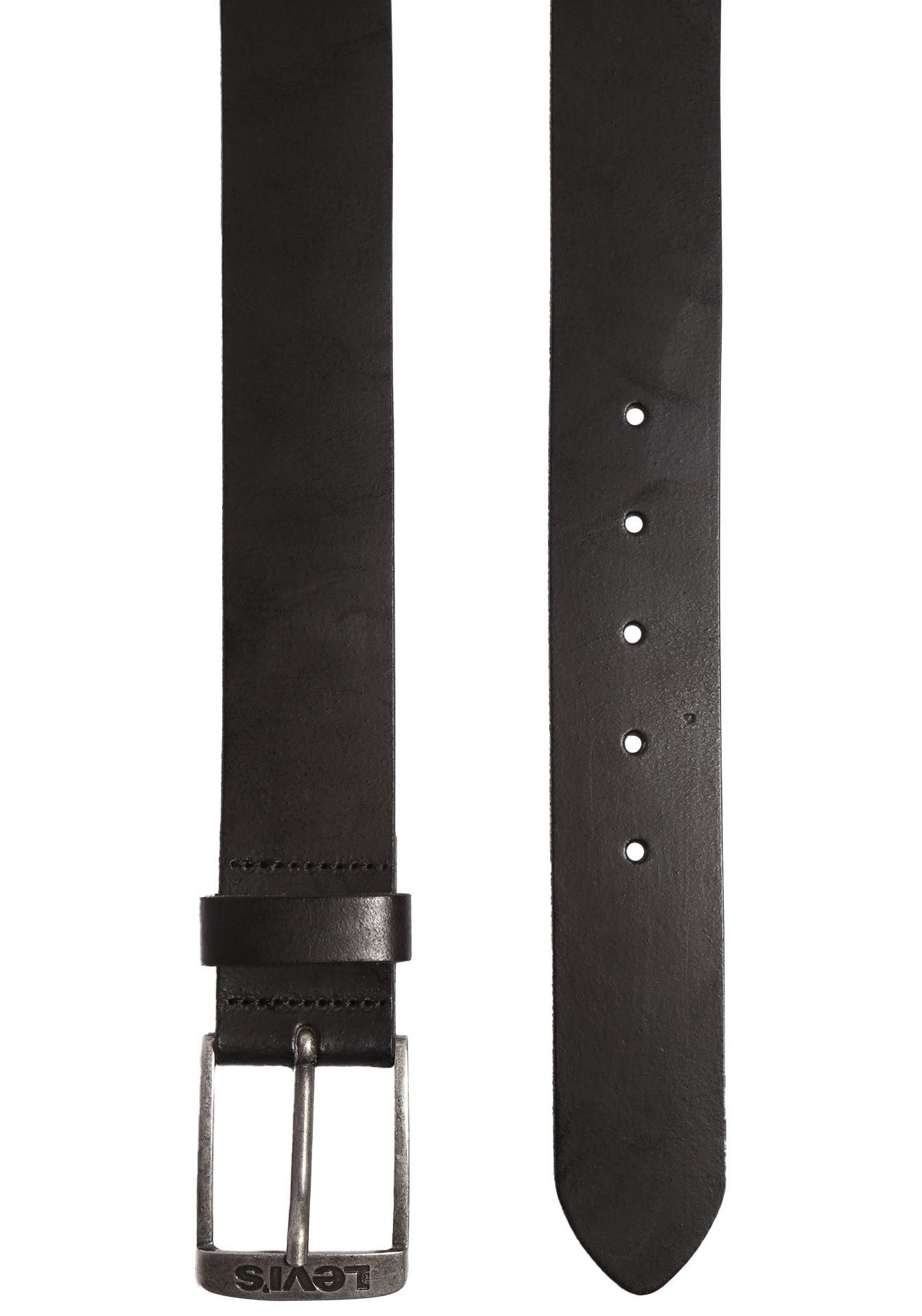 Levi's® Leren riem NEW DUNCAN met een gestempeld logo op de gesp