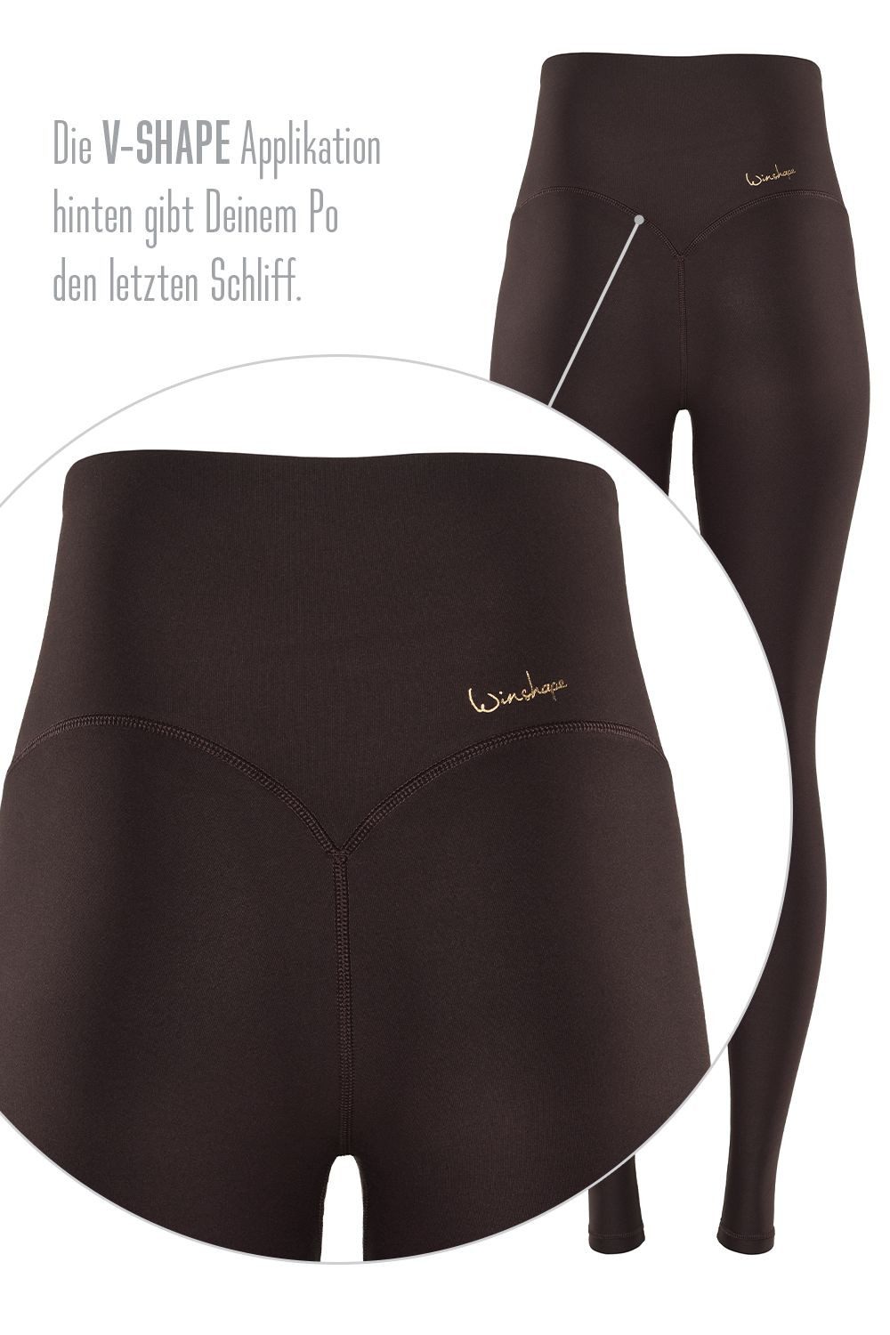 Winshape Legging Functional Comfort HWL117C met v-vorm applicatie en core-band