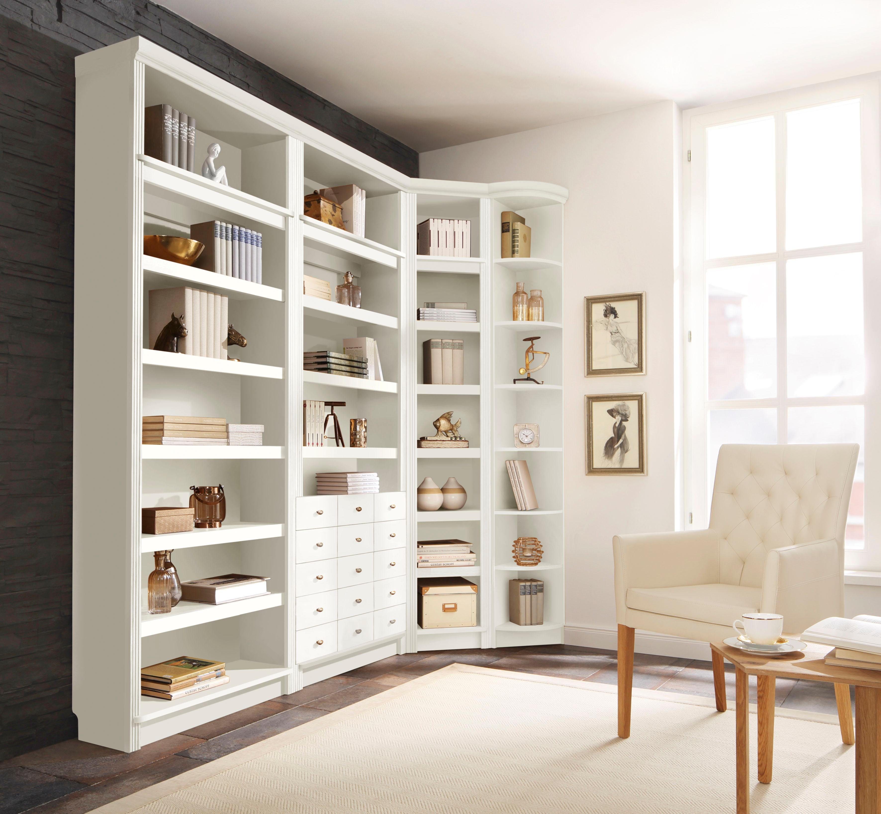Home affaire Boekenkast Soeren van massief grenen, in 2 hoogten, diepte 29 cm, met 5 laden